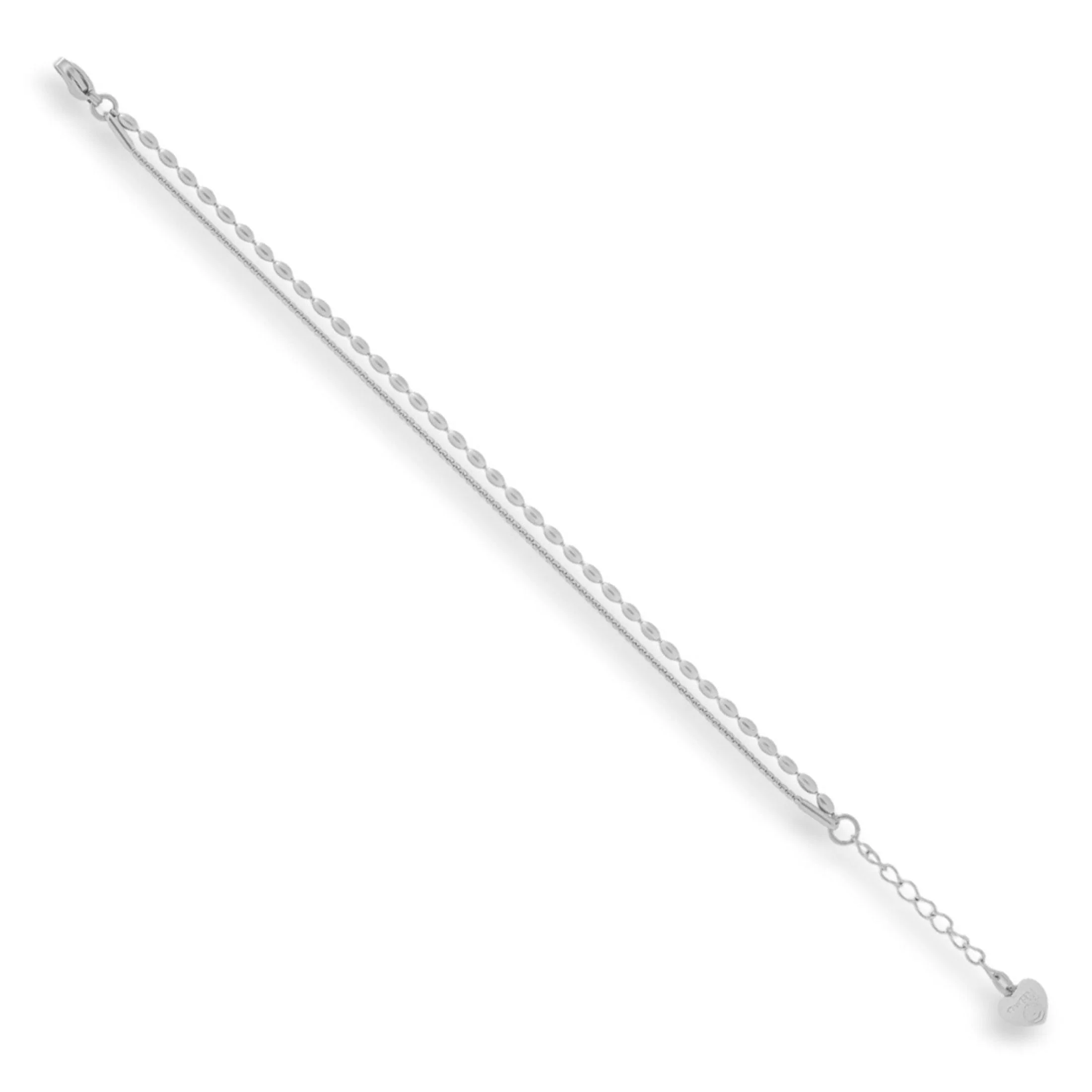 Textured Dual Chain Bracelet - Image 2
