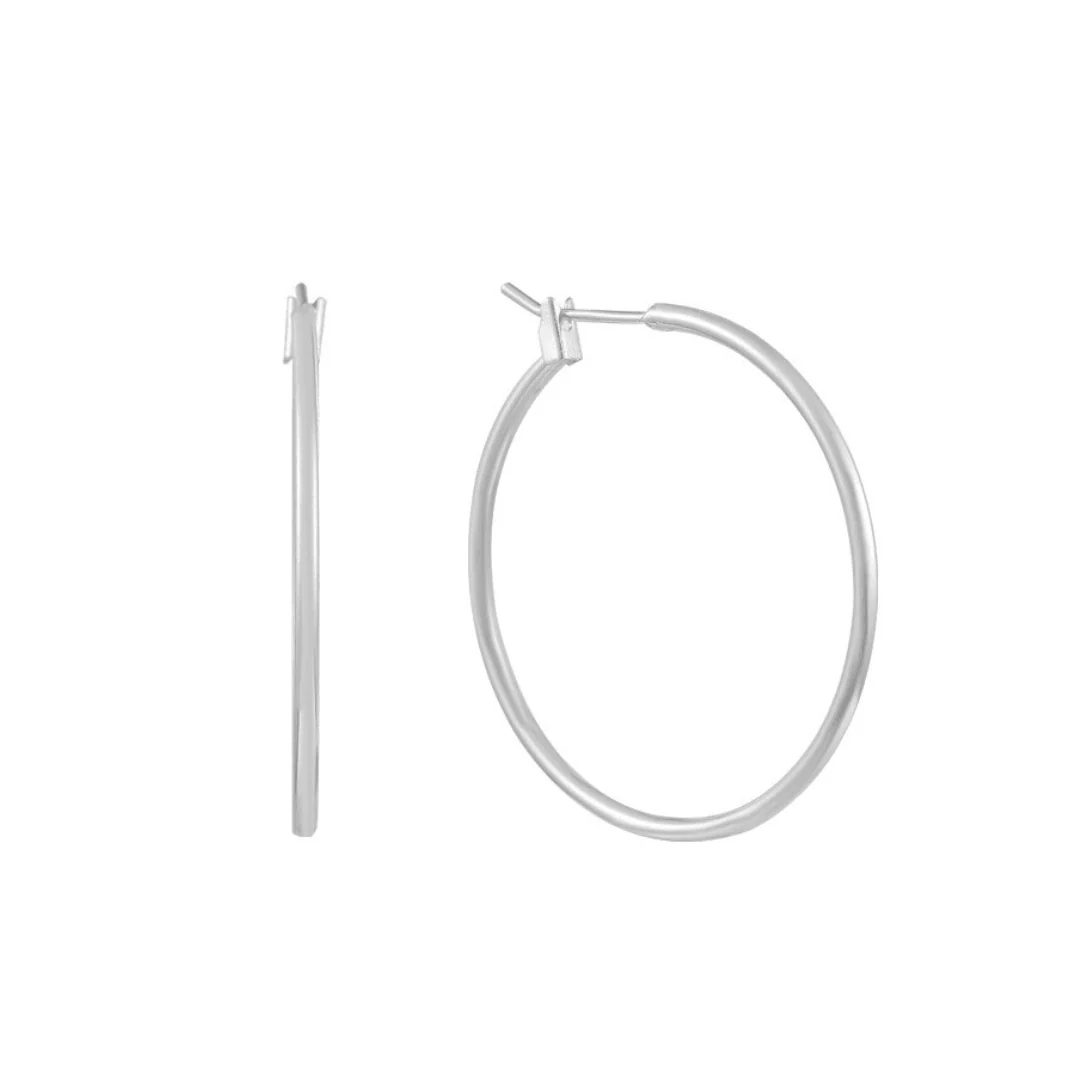 Thin Evryday Hoop Earrings - Image 9