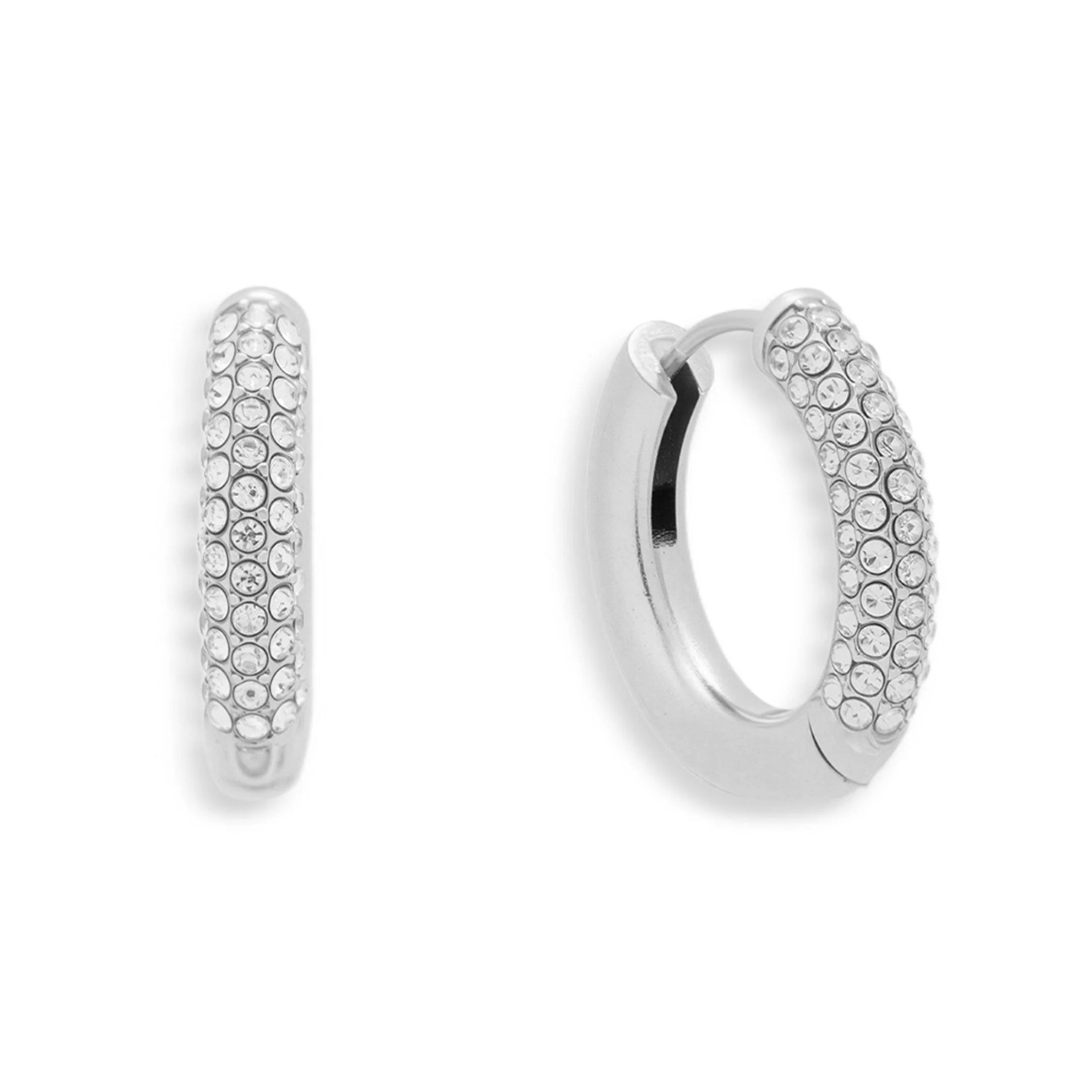 Crystal Pave Statement Hoops - Image 4