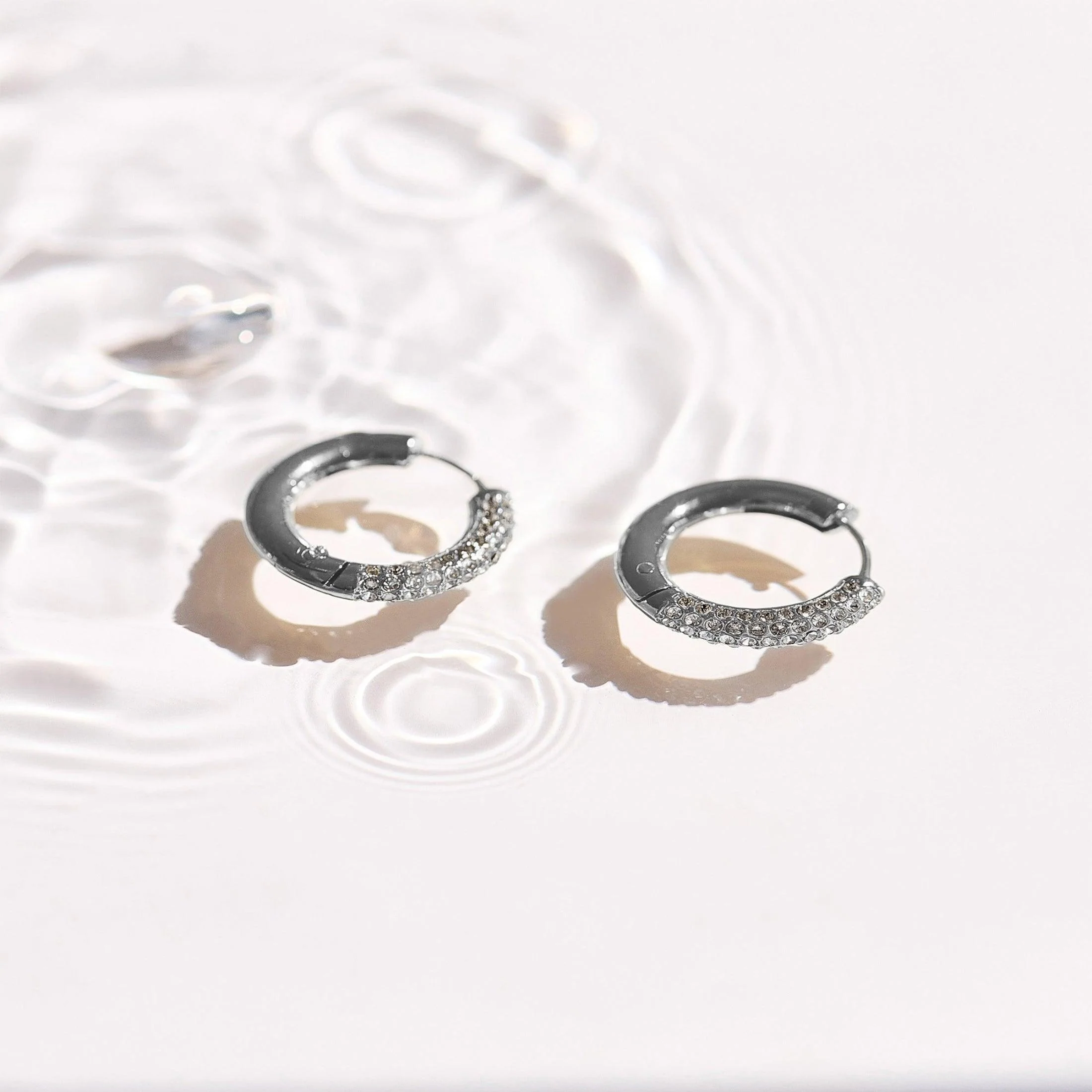 Crystal Pave Statement Hoops - Image 6