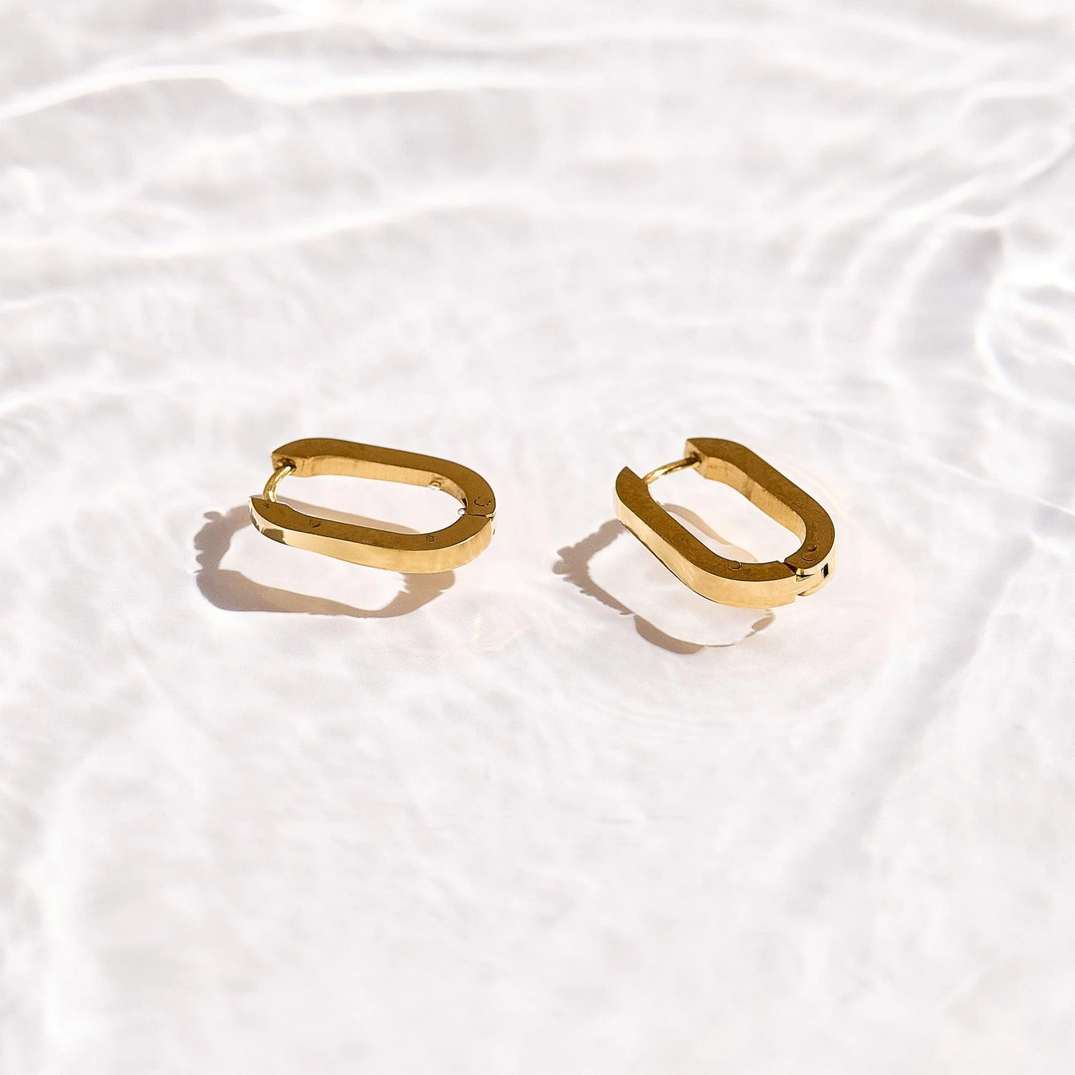 Slim Block Hoops - Image 3