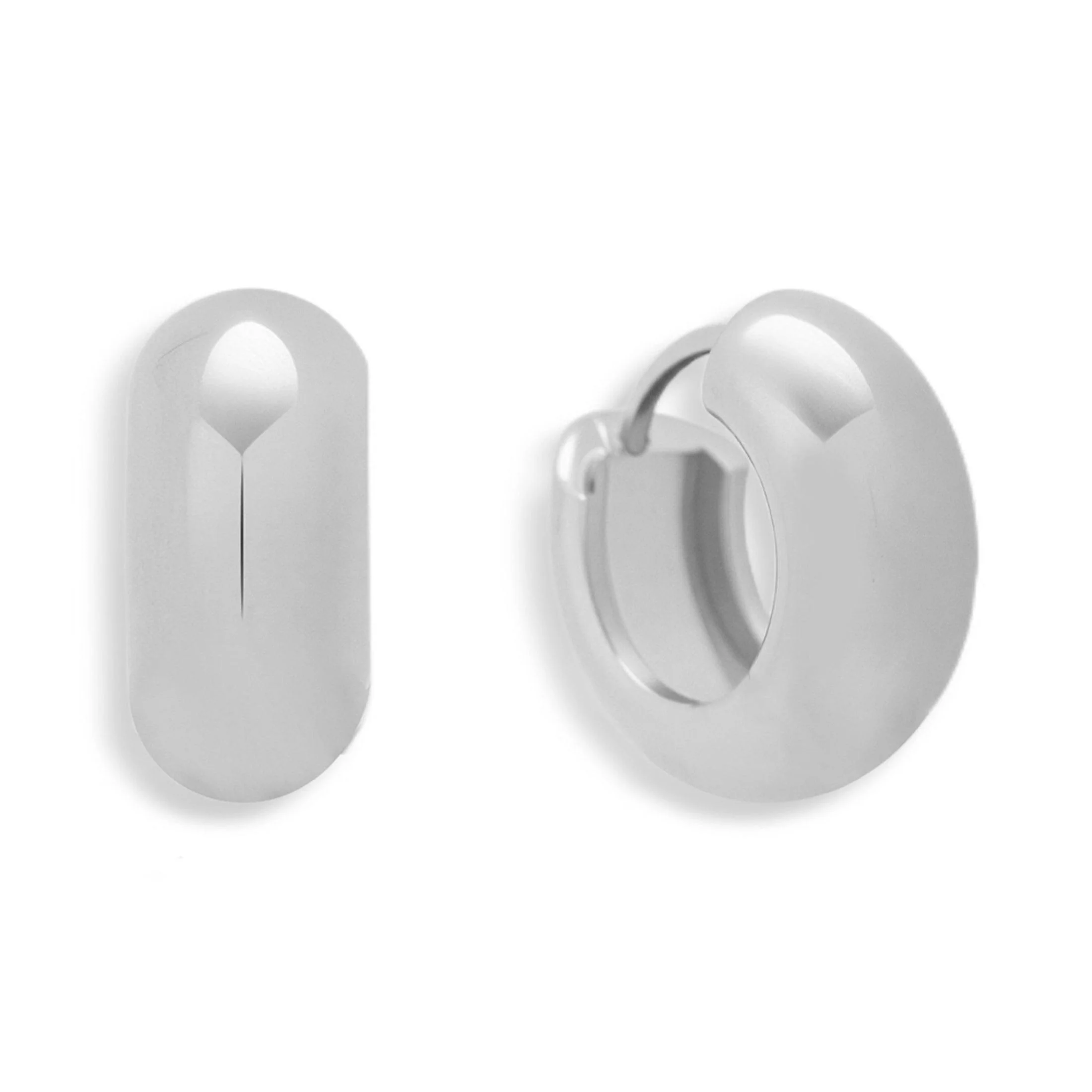 Chunky Mini Hoop Earrings - Image 5