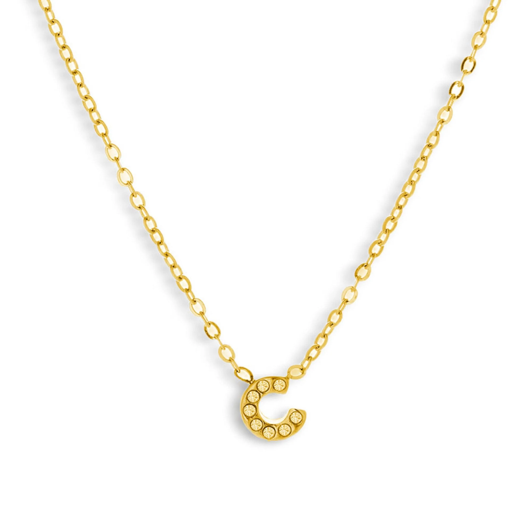Crystal Initial Necklace - Image 9