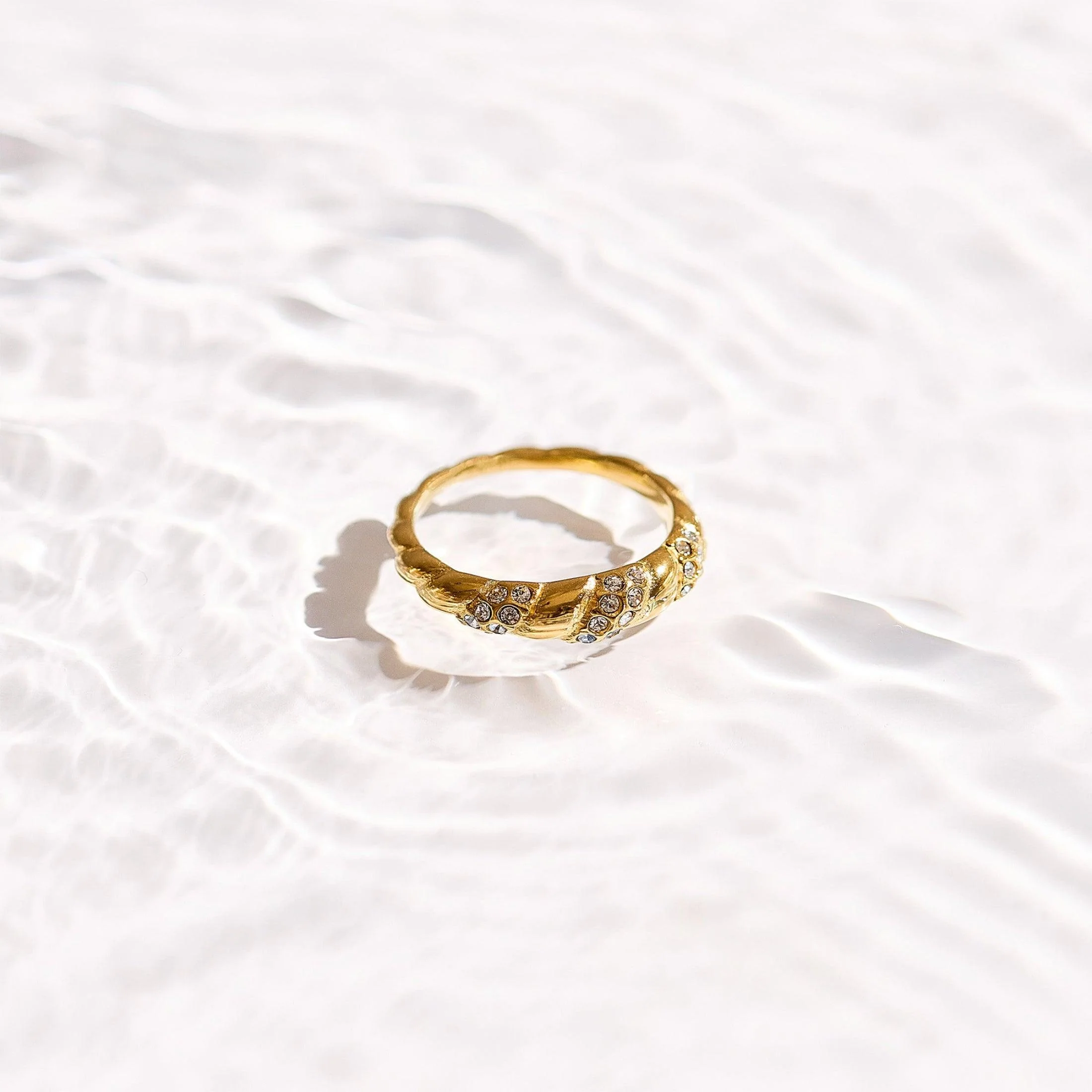 Crystal Twist Dome Ring - Image 4