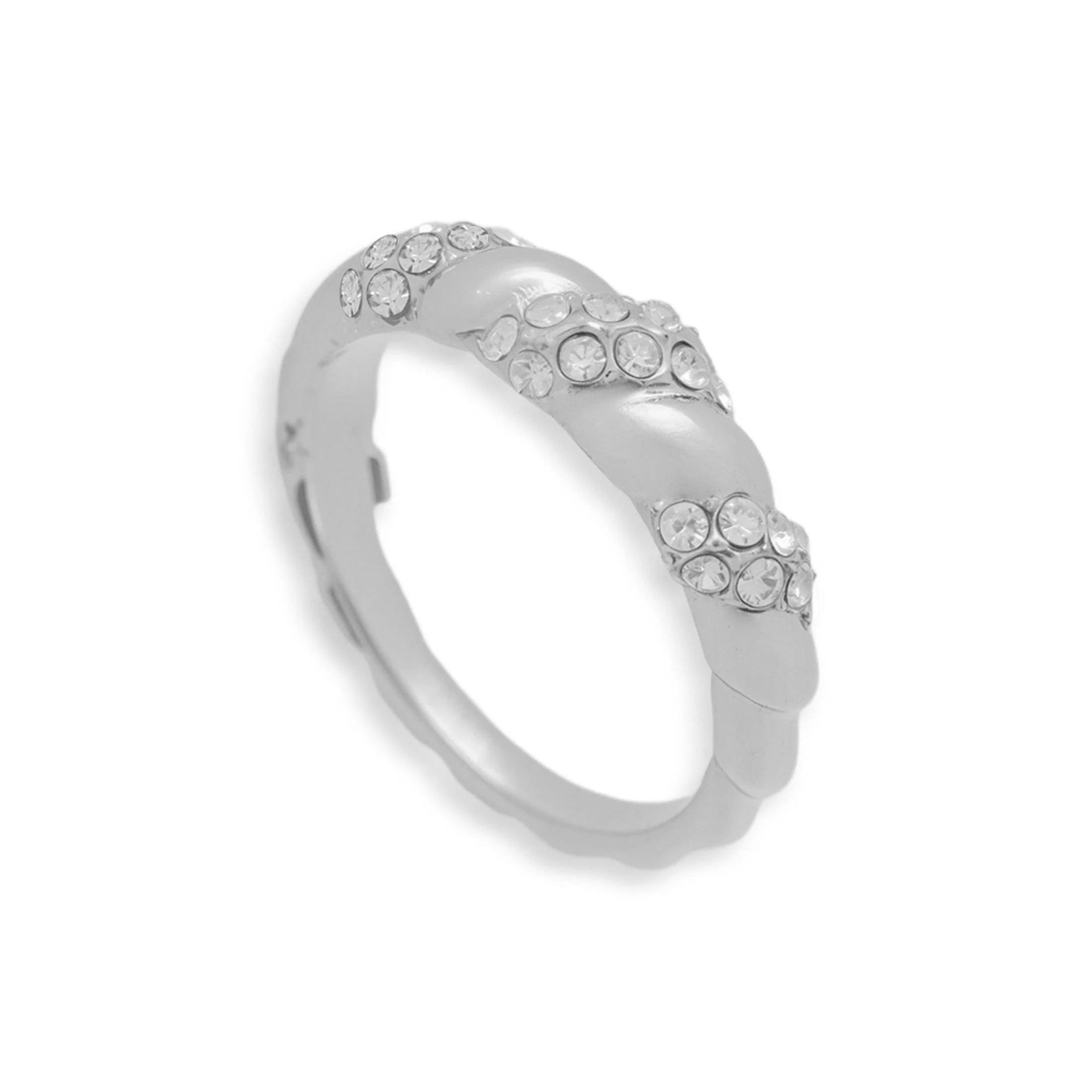Crystal Twist Dome Ring - Image 5