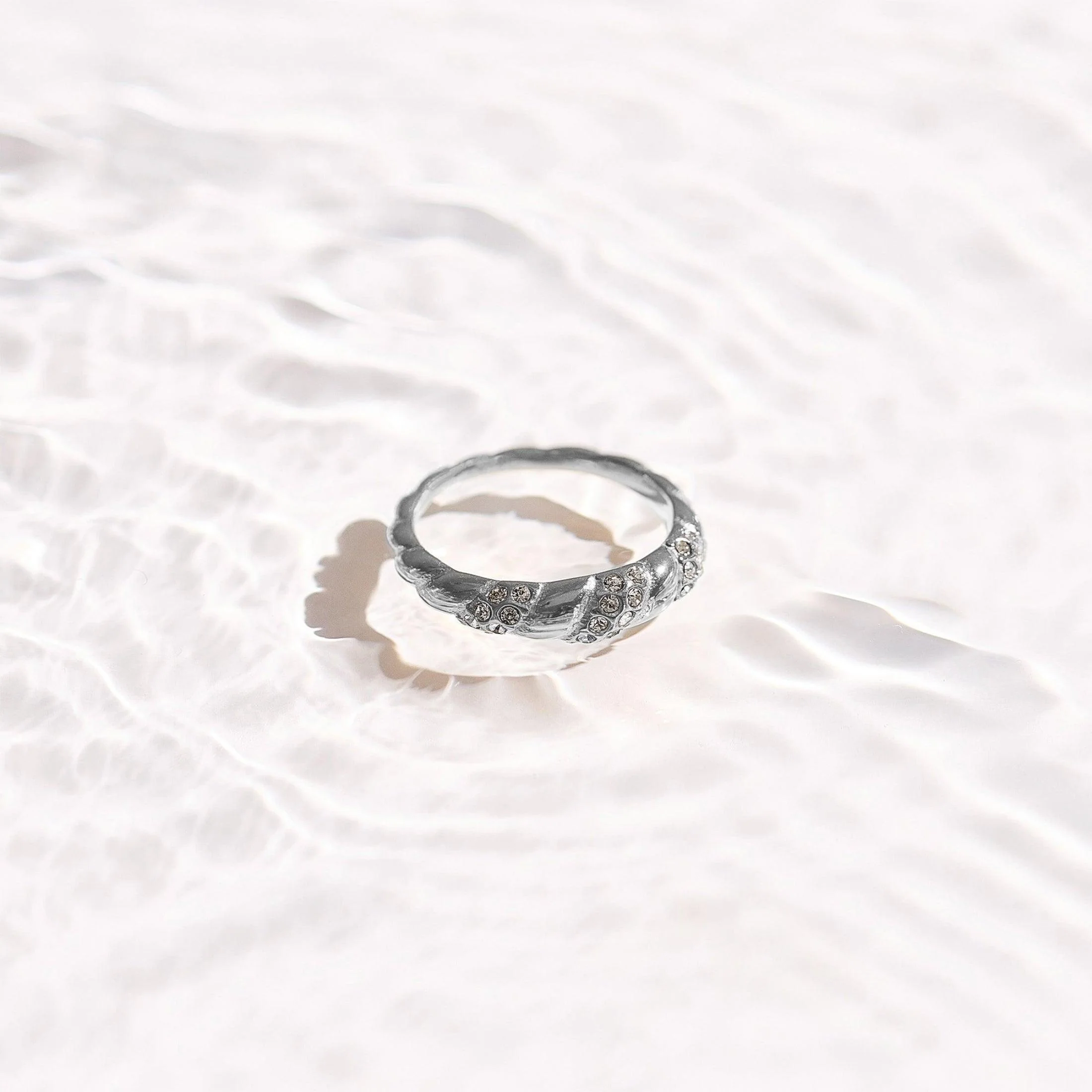Crystal Twist Dome Ring - Image 8