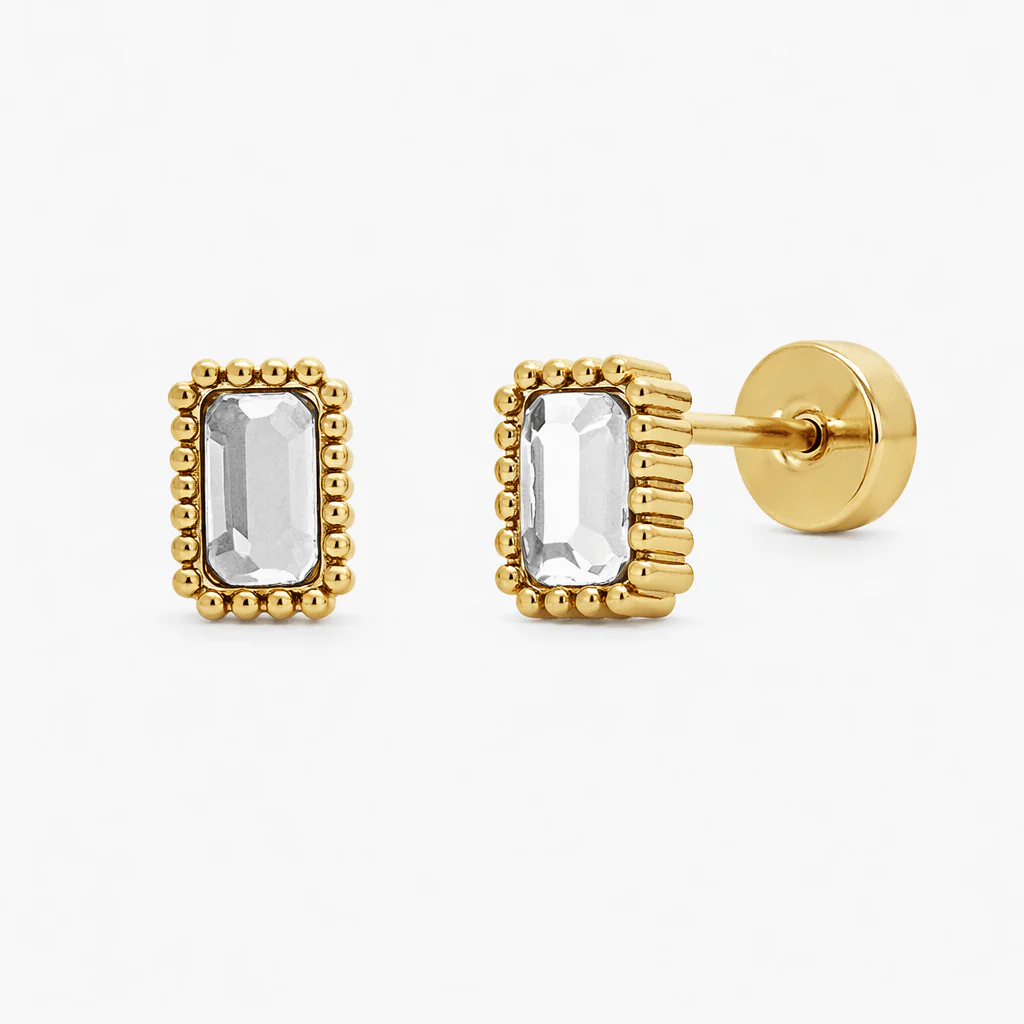 Baby Glow Flat Back Earrings - Image 2