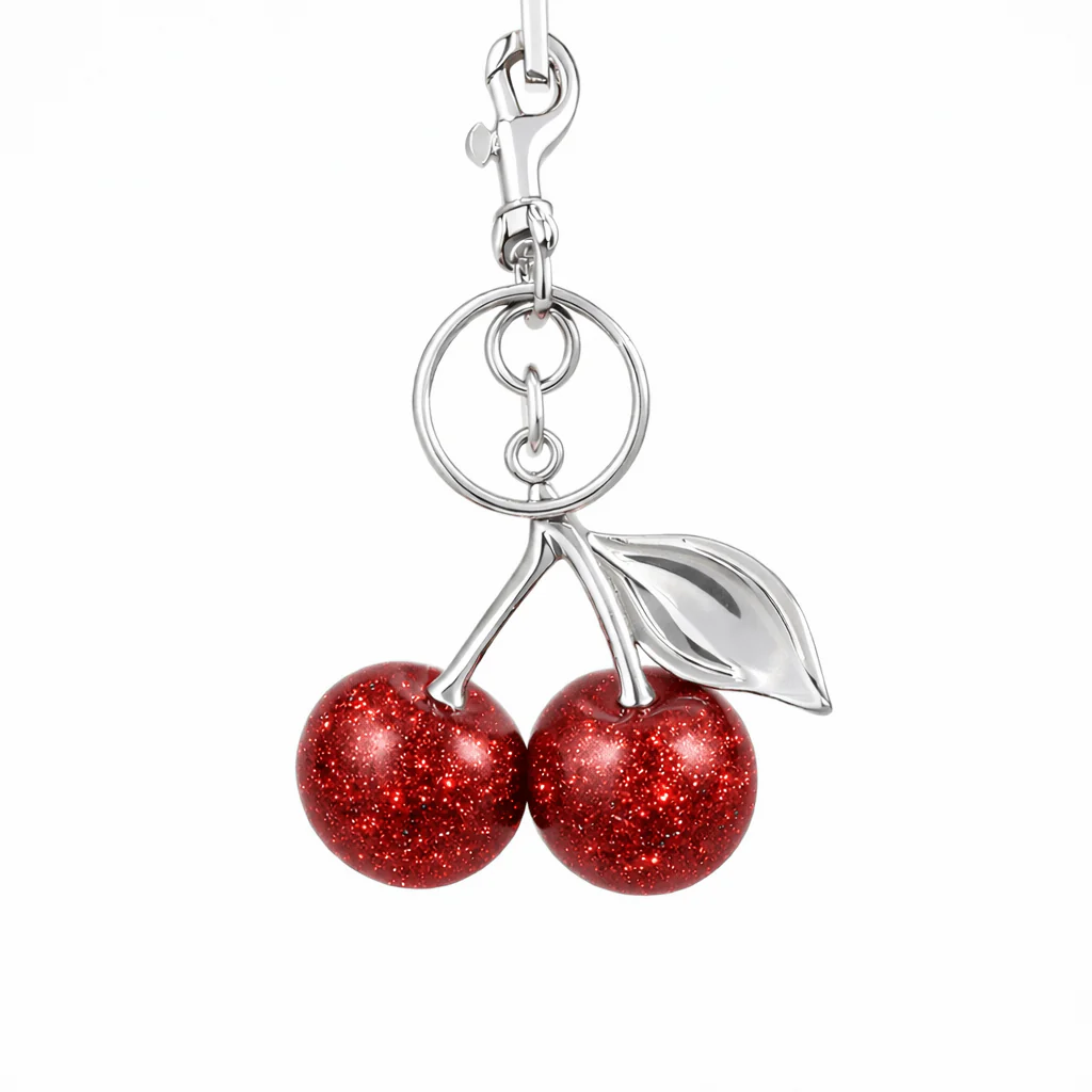 Red Cherry Bag Charm - Image 2