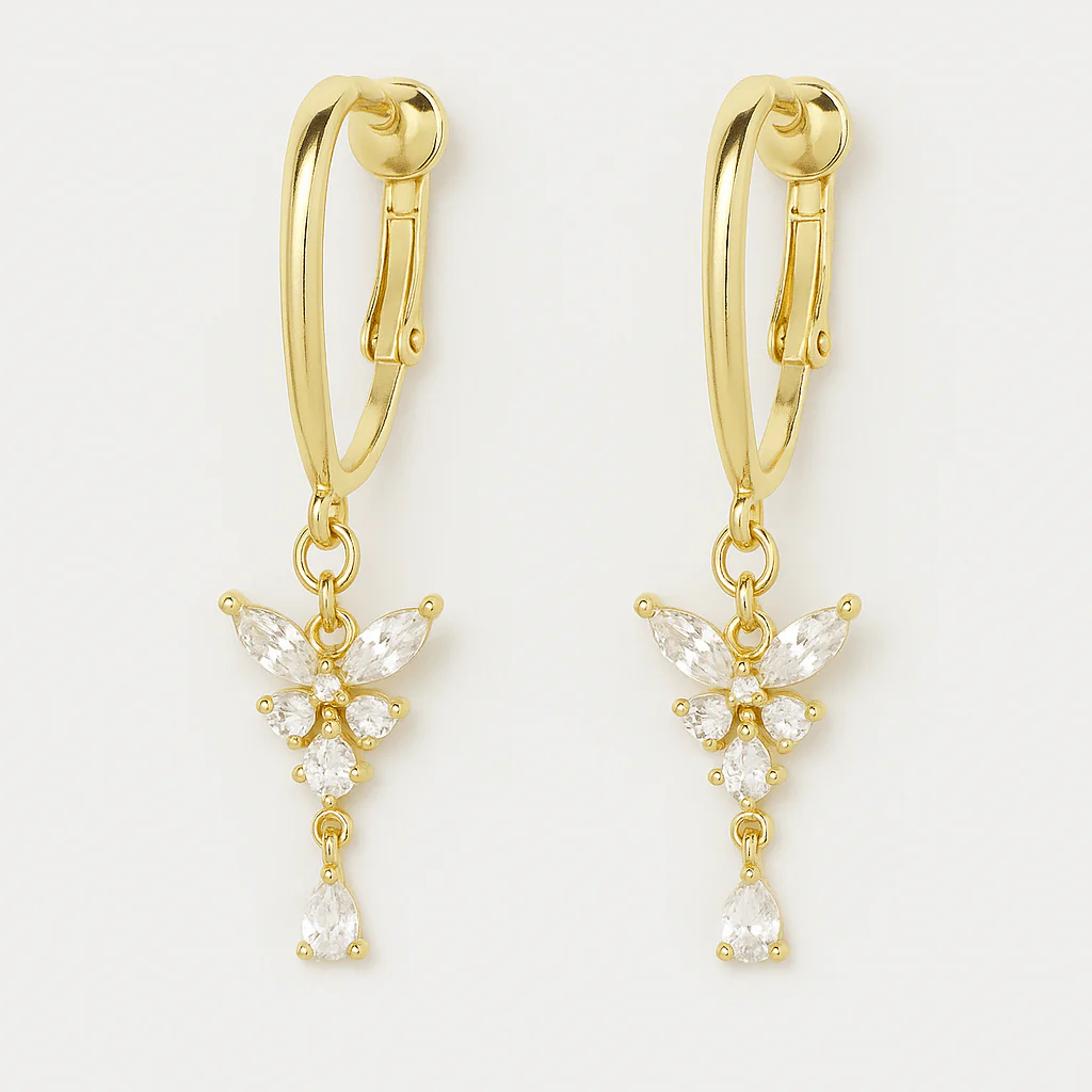 Butterfly Kiss Clip-On Earrings - Image 3