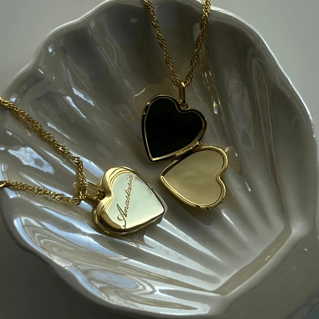 Custom/Personalized Heart Locket Necklace - Image 6