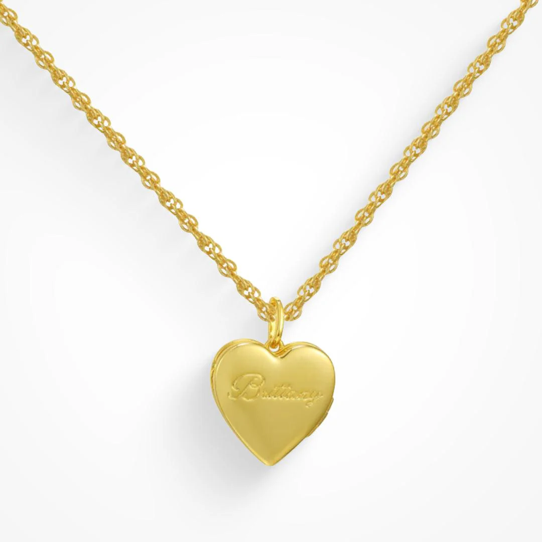Custom/Personalized Heart Locket Necklace - Image 8