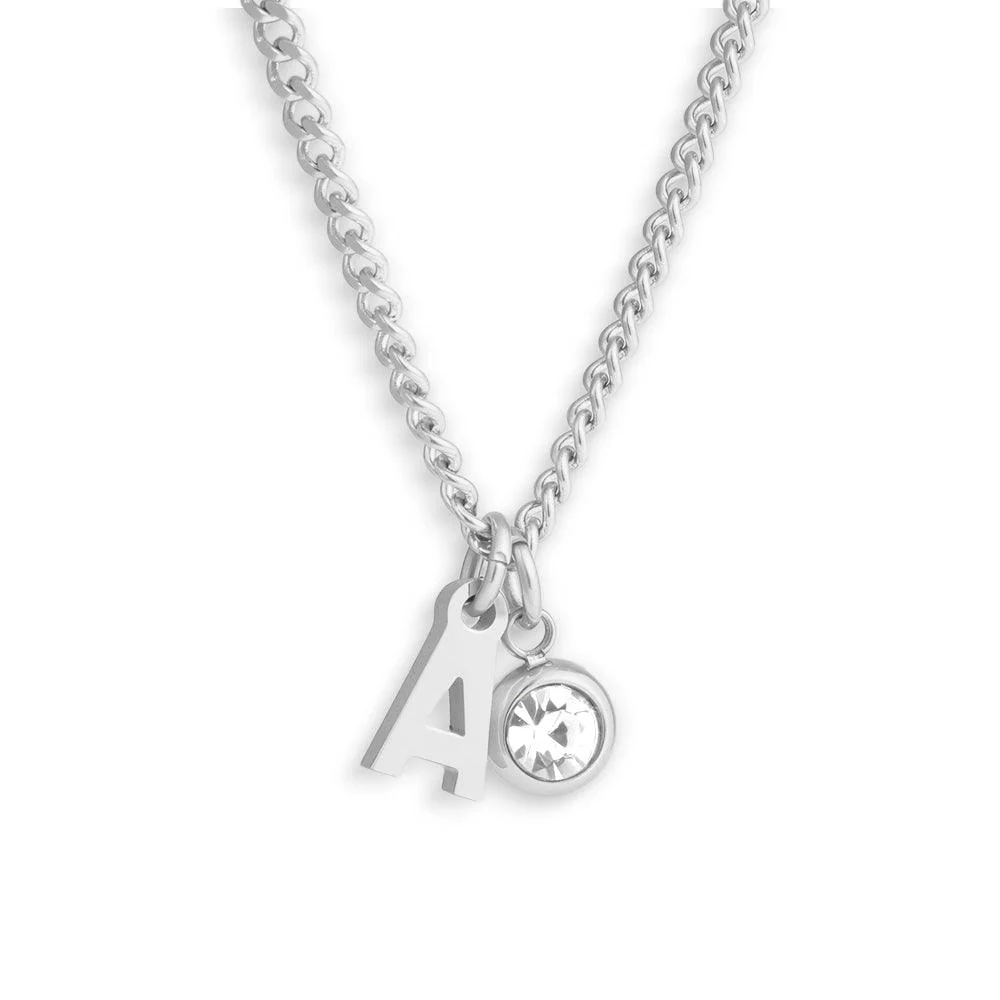 Custom/Personalized Initial Pendant Necklace w/ Birthstone - Image 19