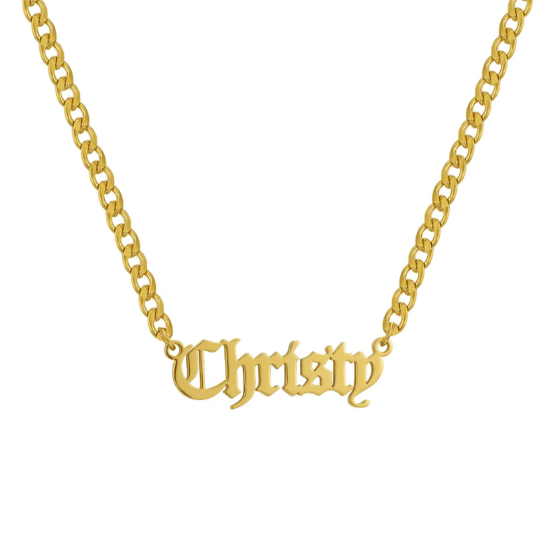 Custom/Personalized Nameplate Curb Necklace - Image 10