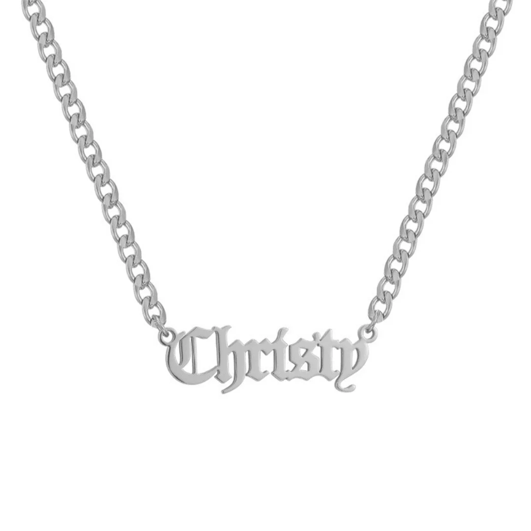 Custom/Personalized Nameplate Curb Necklace - Image 11