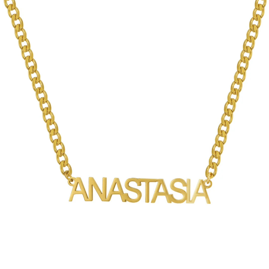Custom/Personalized Nameplate Curb Necklace - Image 12