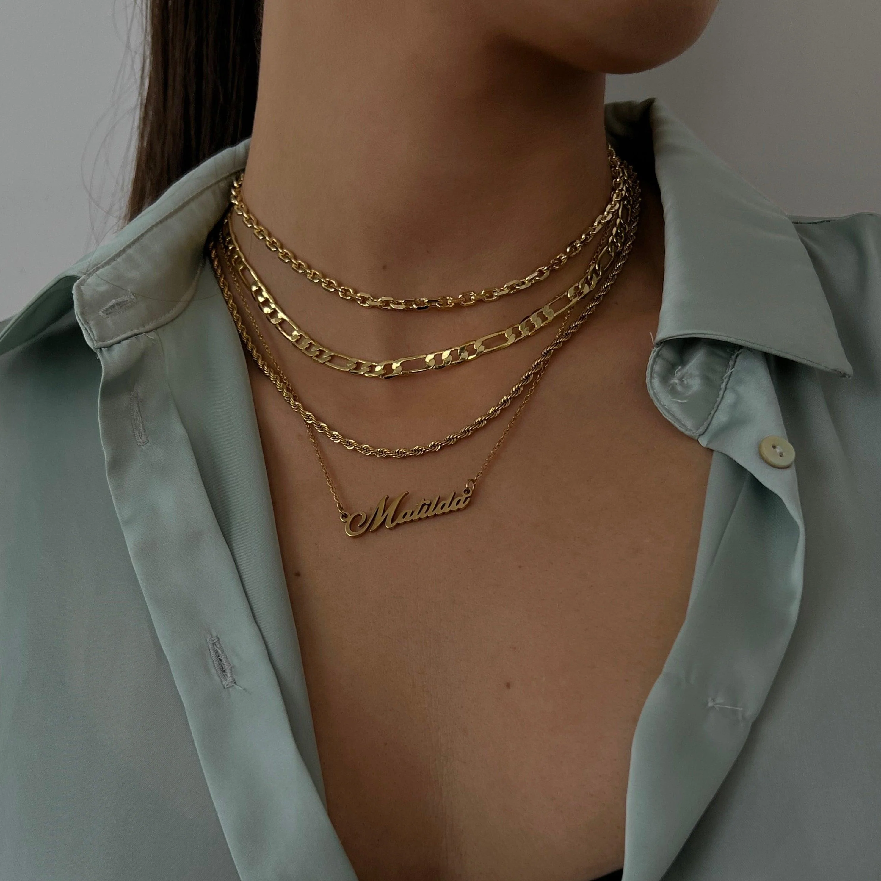 Custom/Personalized Nameplate Necklace - Image 3