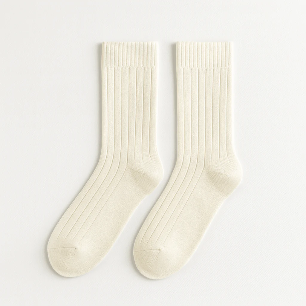 Essential Ribbed Crew Socks