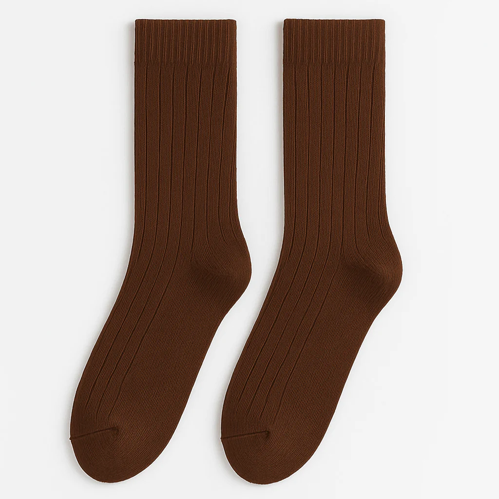 Essential Ribbed Crew Socks - Image 2