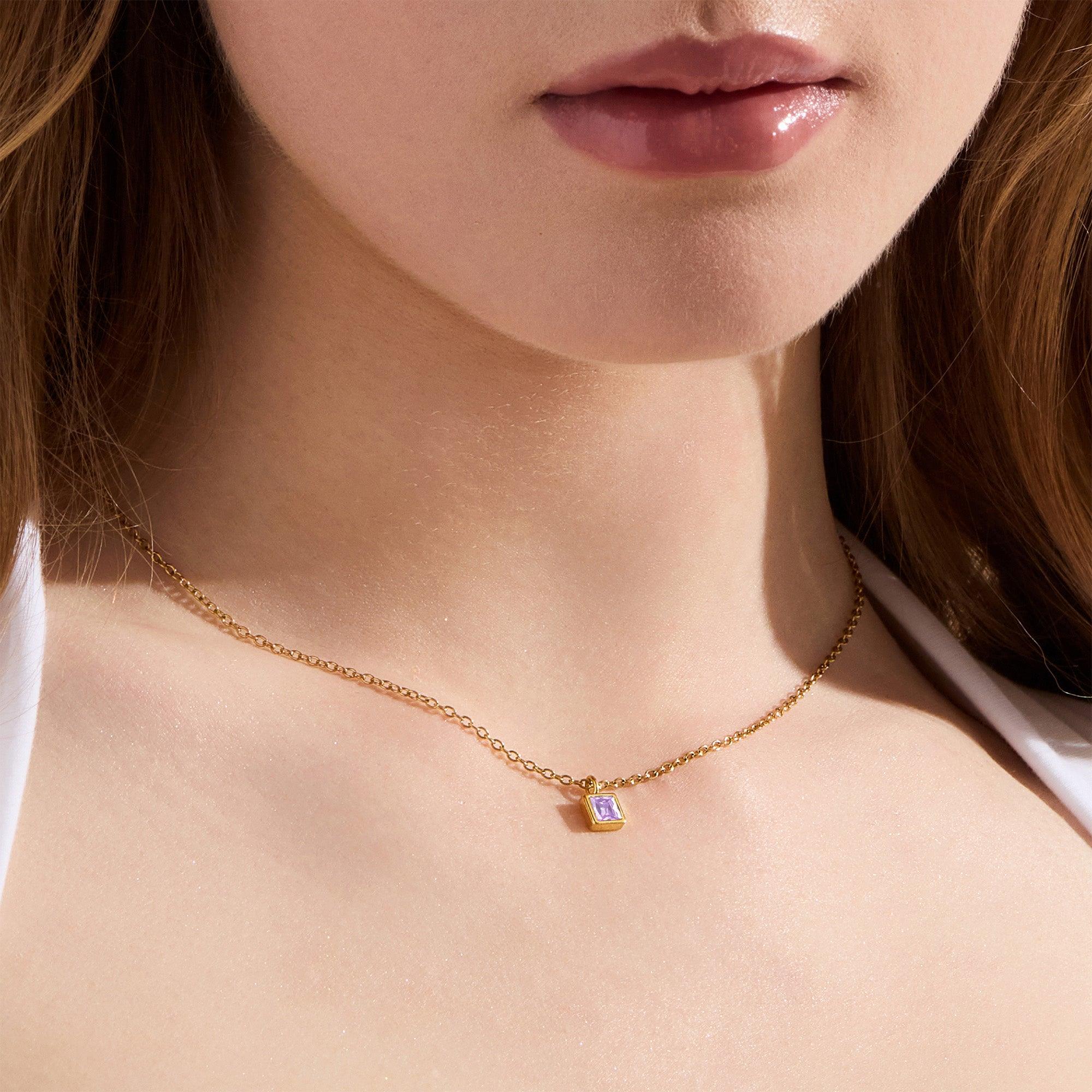 Faye Birthstone Necklace - Image 25
