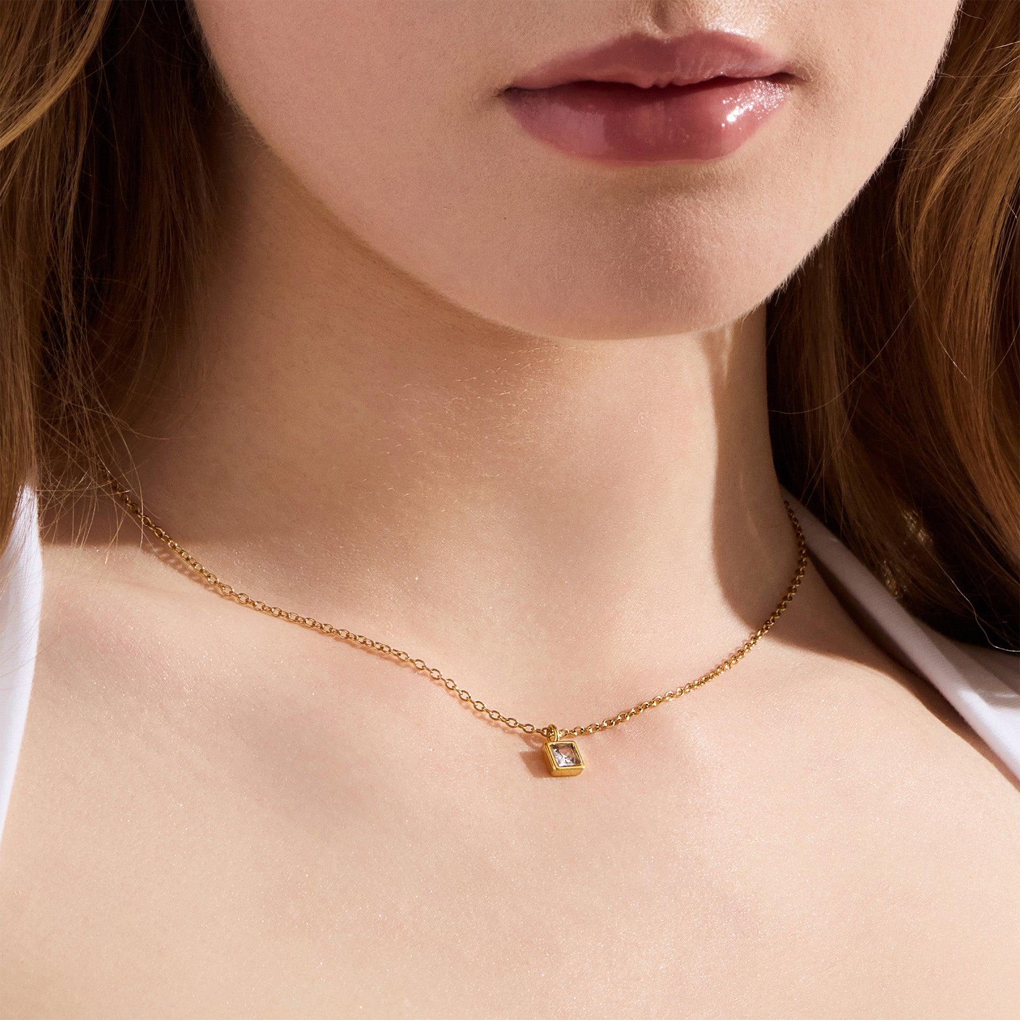 Faye Birthstone Necklace - Image 3
