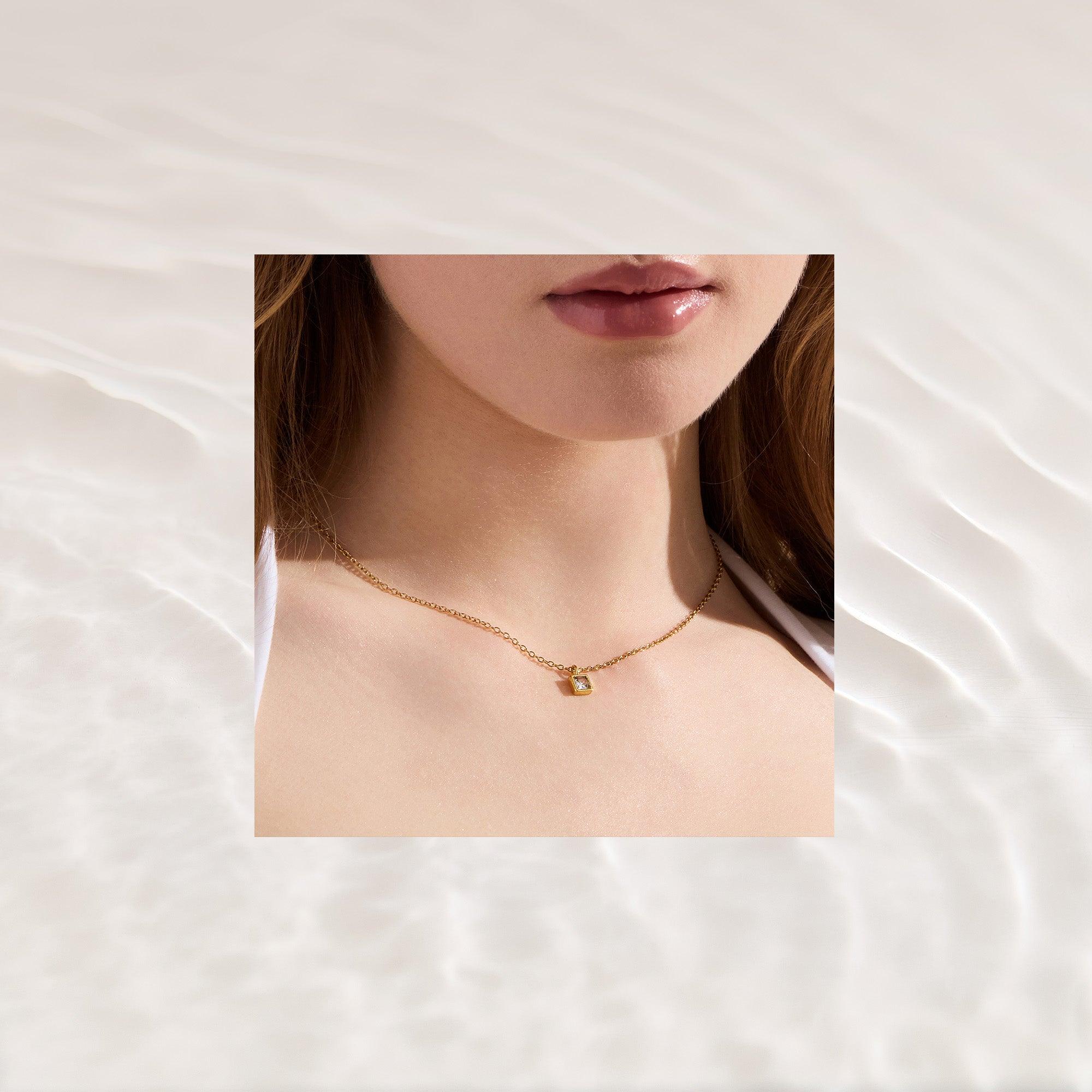 Faye Birthstone Necklace - Image 4