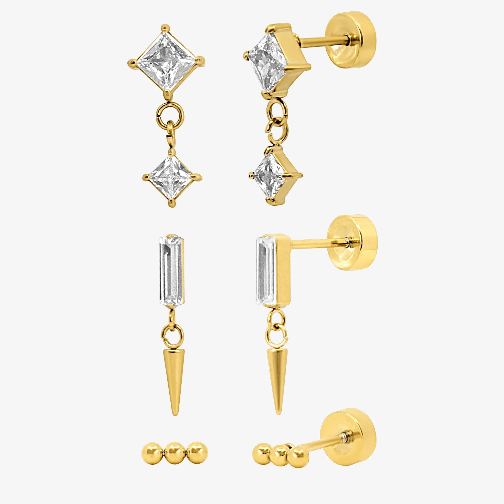 Flat Back Earrings Set Collection - Image 15