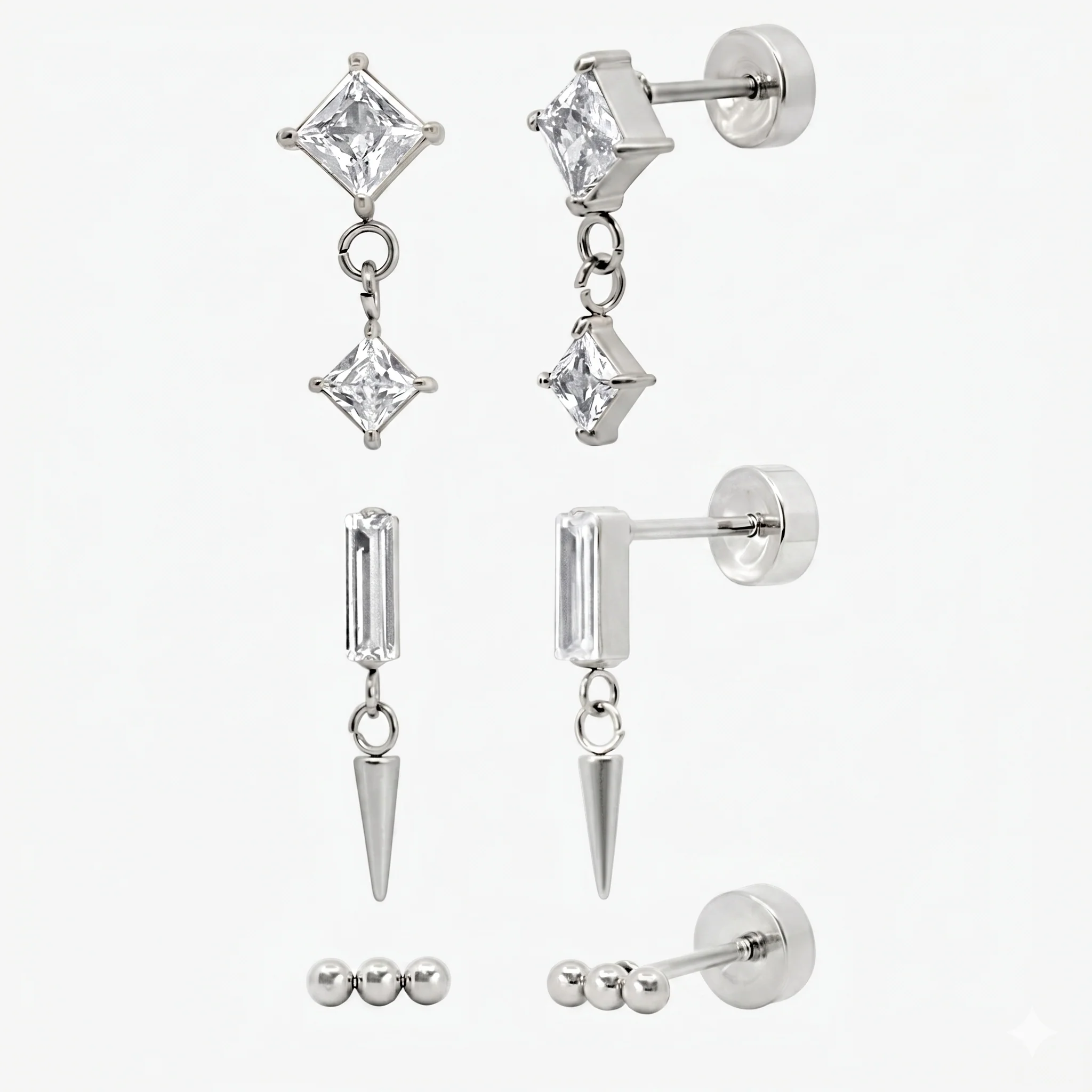 Flat Back Earrings Set Collection - Image 16