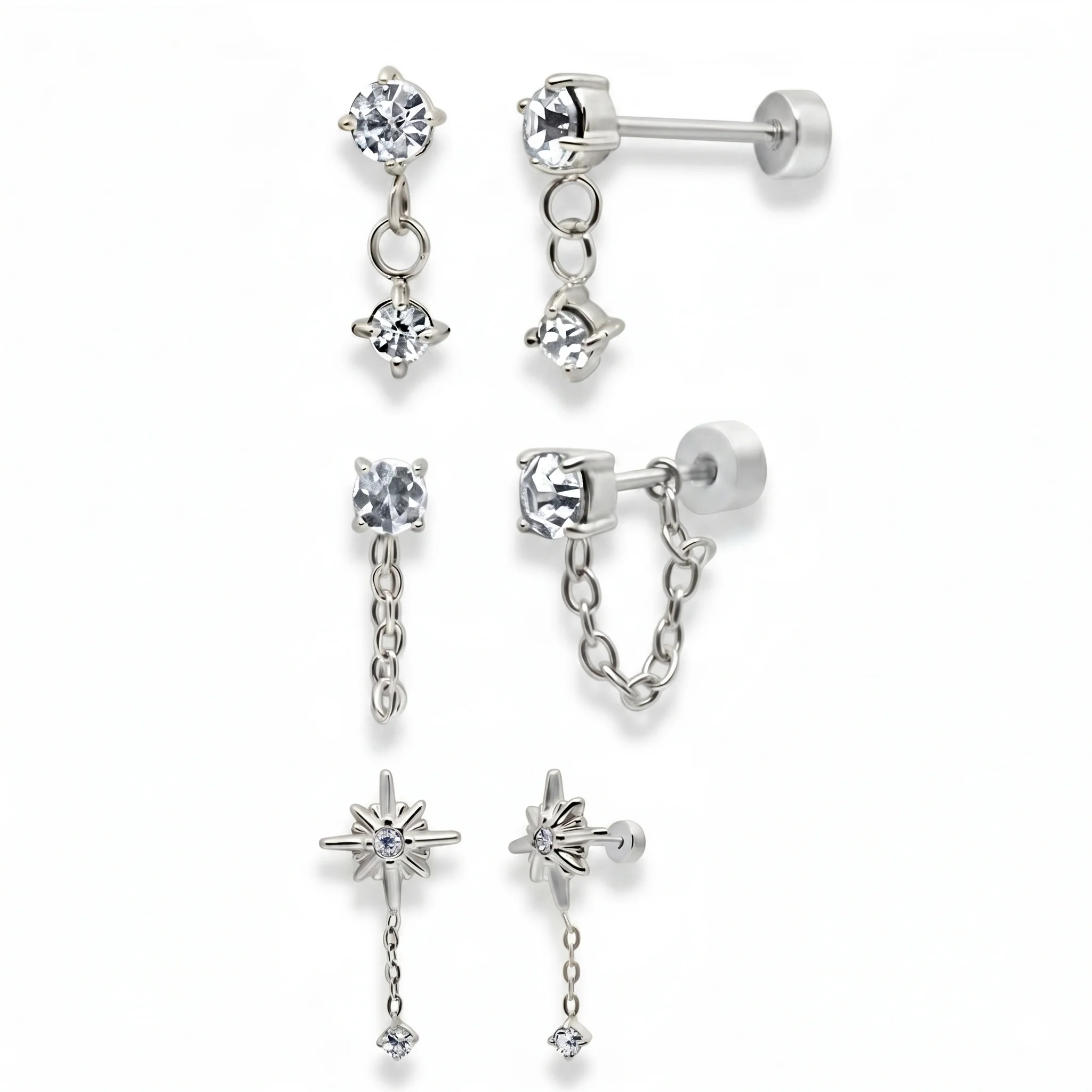 Flat Back Earrings Set Collection - Image 34