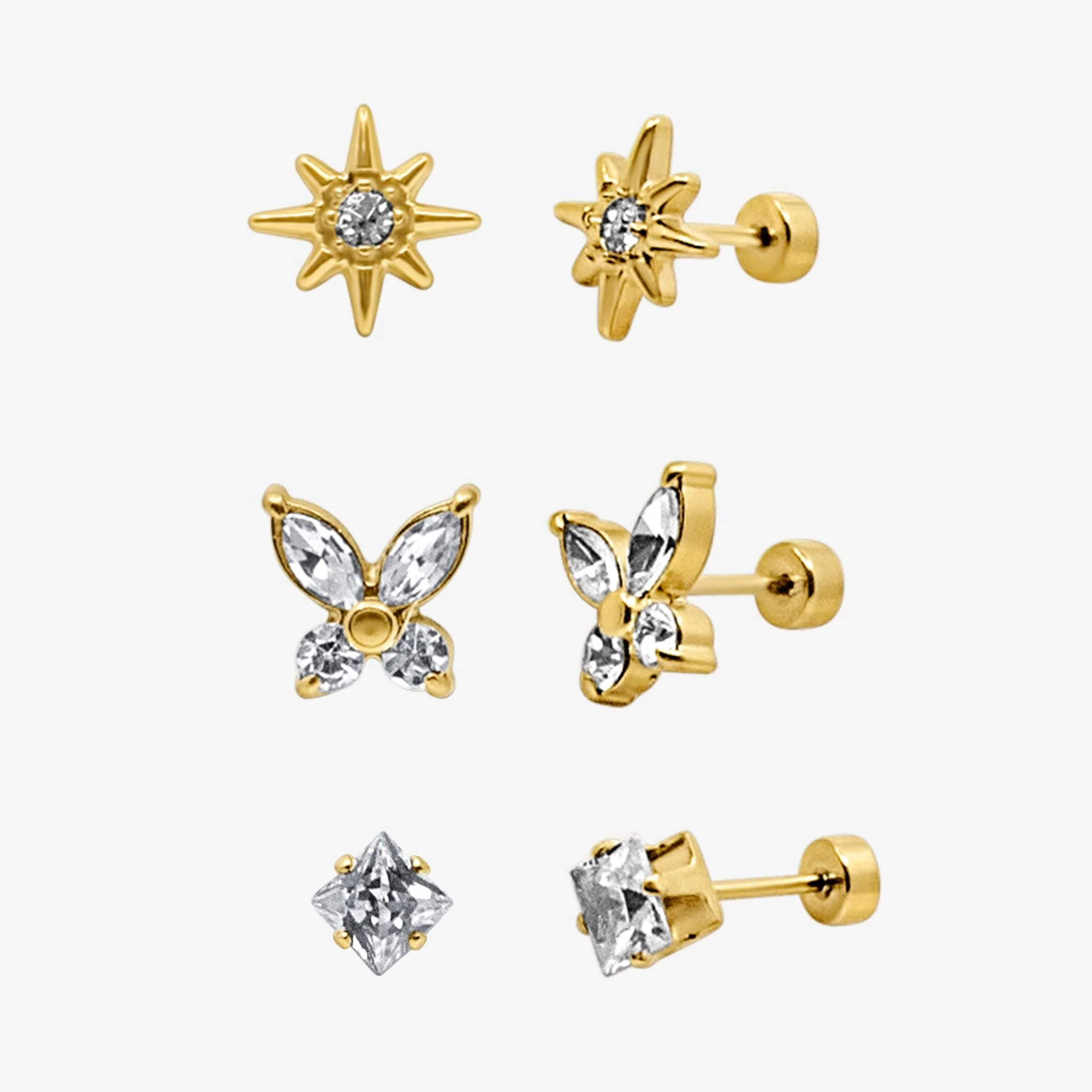 Flat Back Earrings Set Collection - Image 35