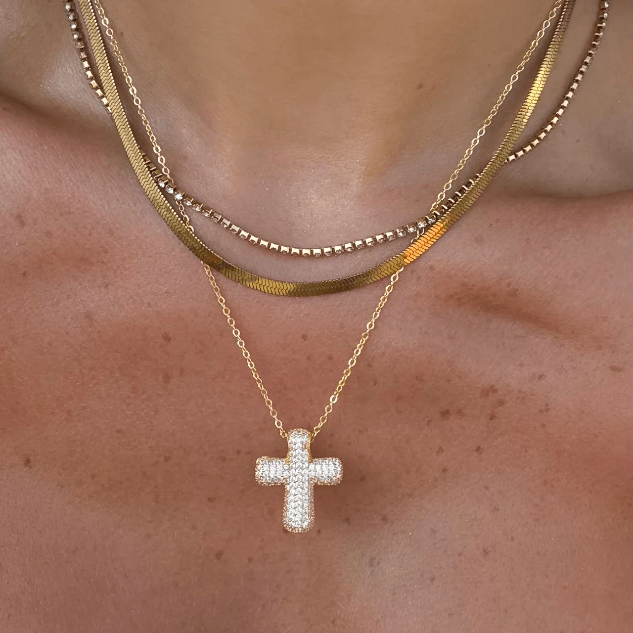 Forever Blessed Cross Necklace - Image 2