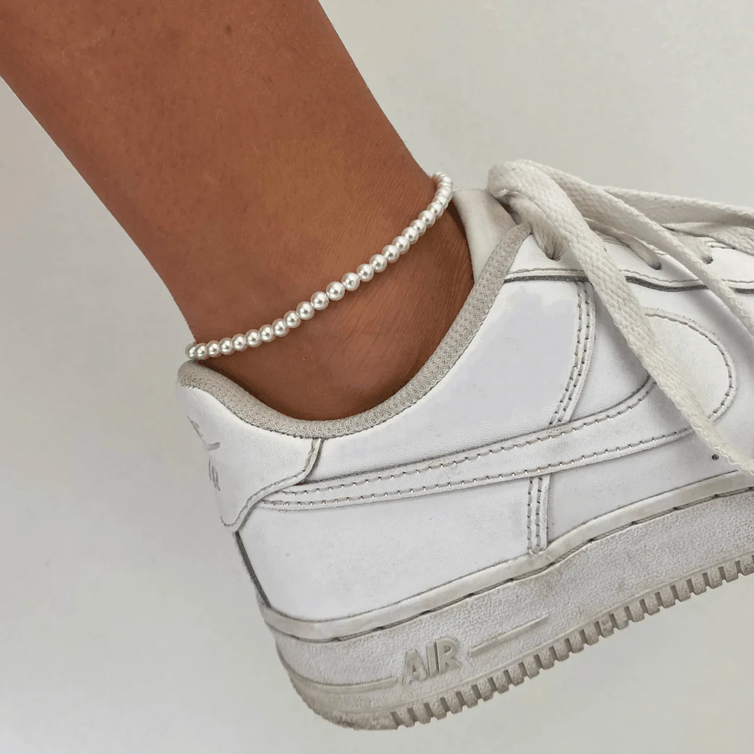 Girly Pearly Anklet - Image 3