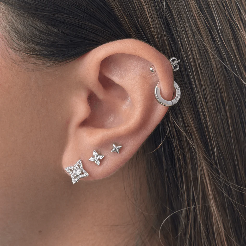 Glitter Pop Stud Earrings 3 Piece Pack - Image 4