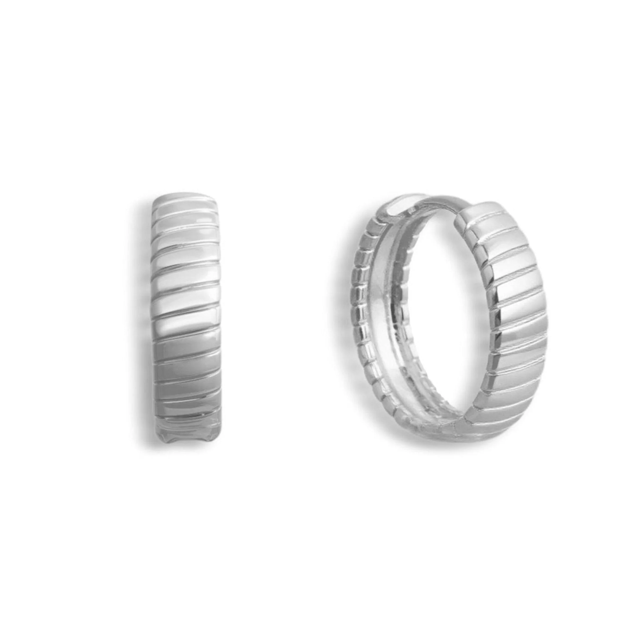 Golden Hoop Earrings - Image 4