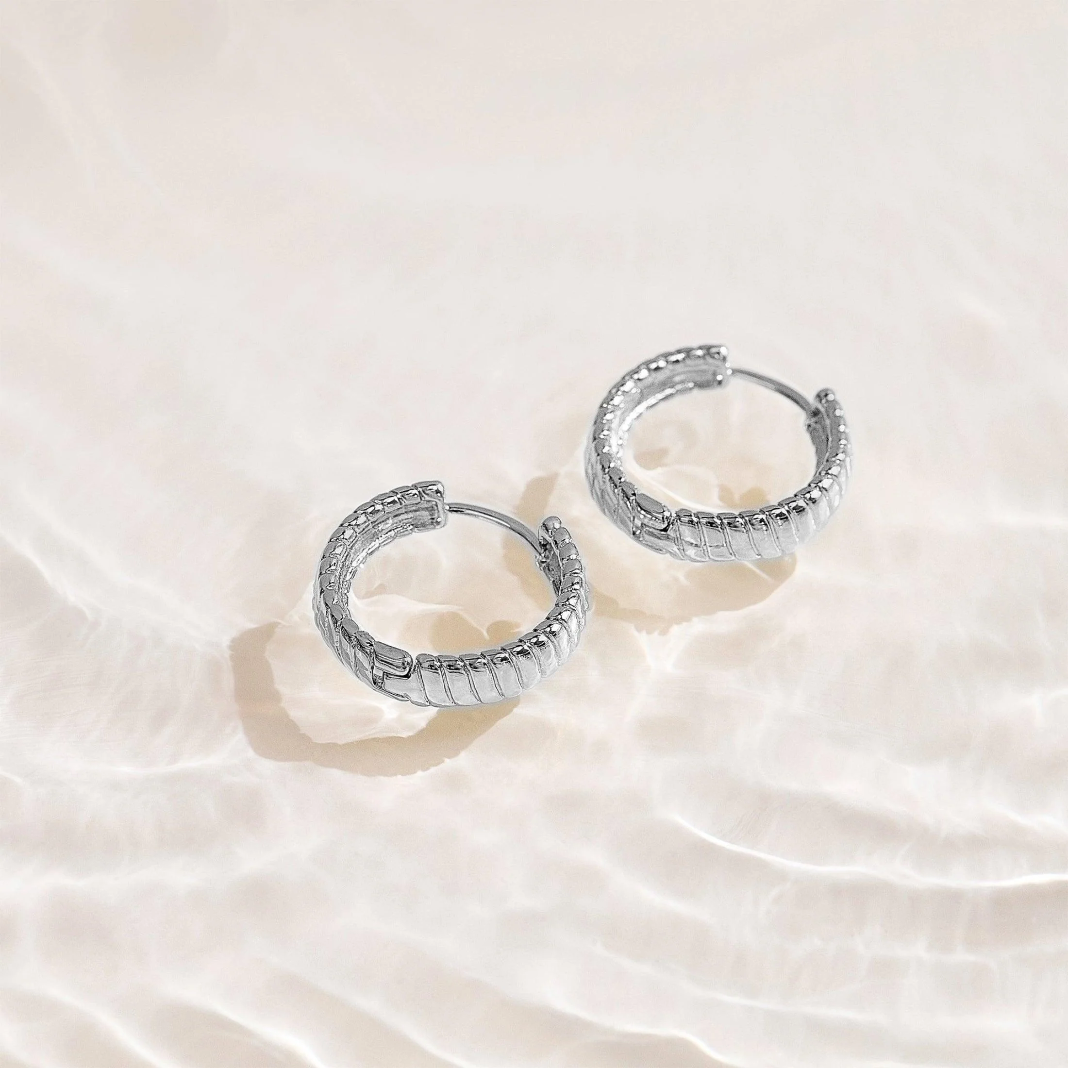 Golden Hoop Earrings - Image 6