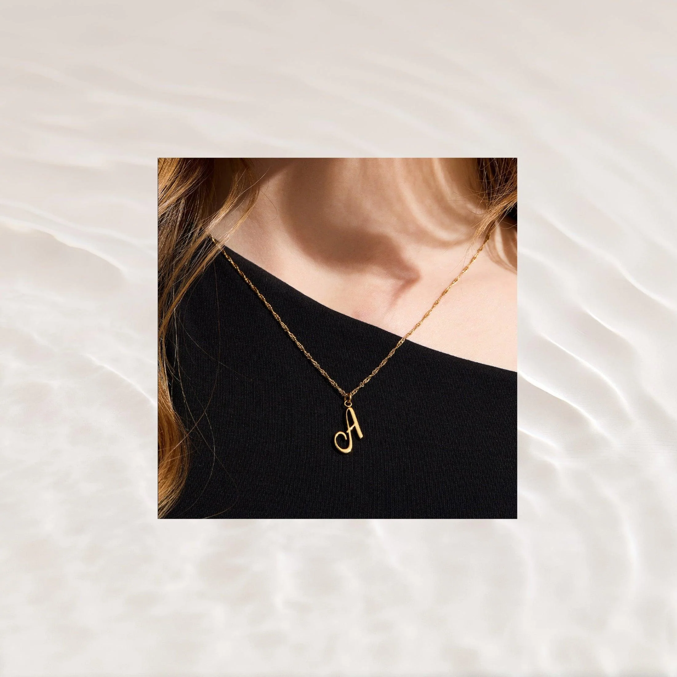 Golden Letter Necklace - Image 4