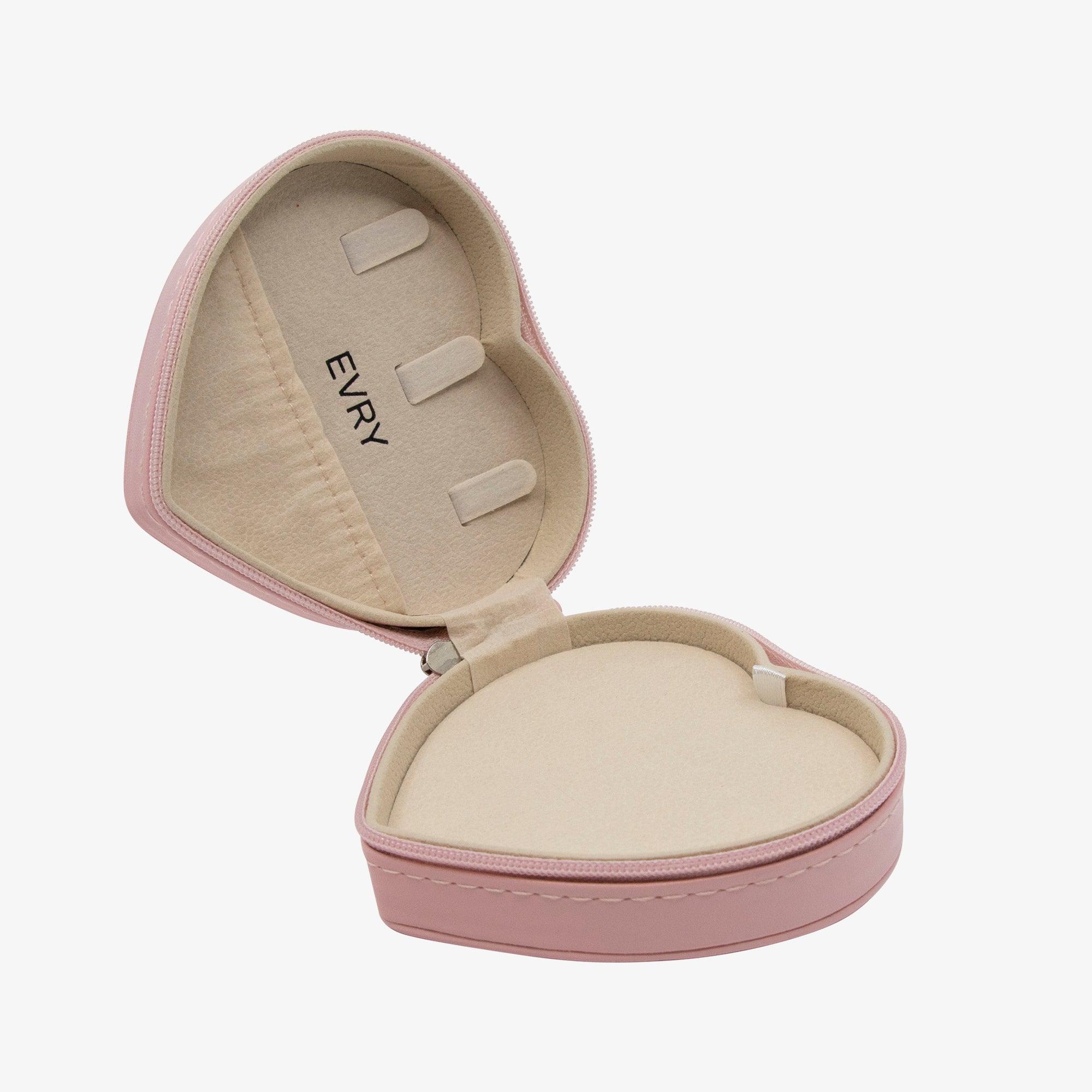 Heart-Shaped Travel Jewelry Case - Image 3