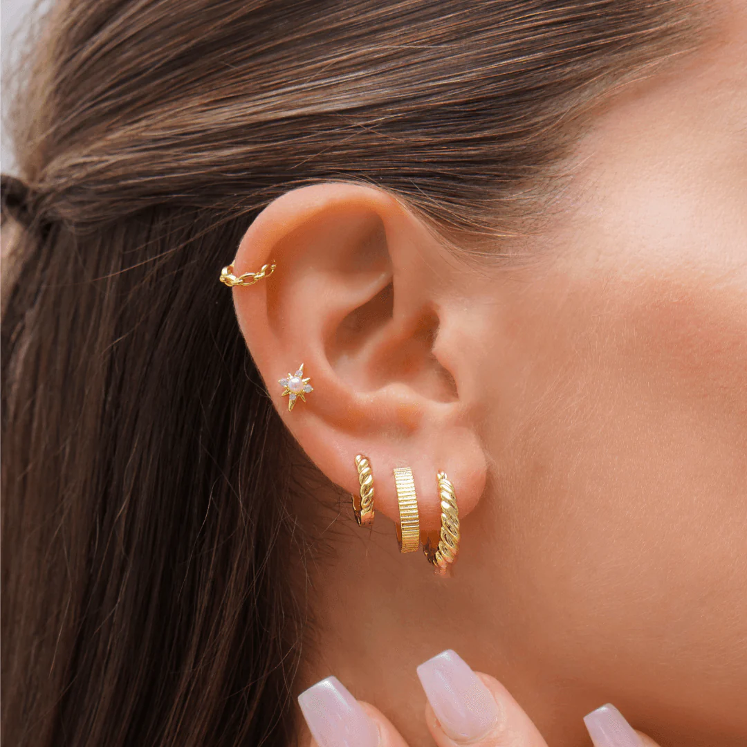 Midnight Pearl Earrings - Image 2