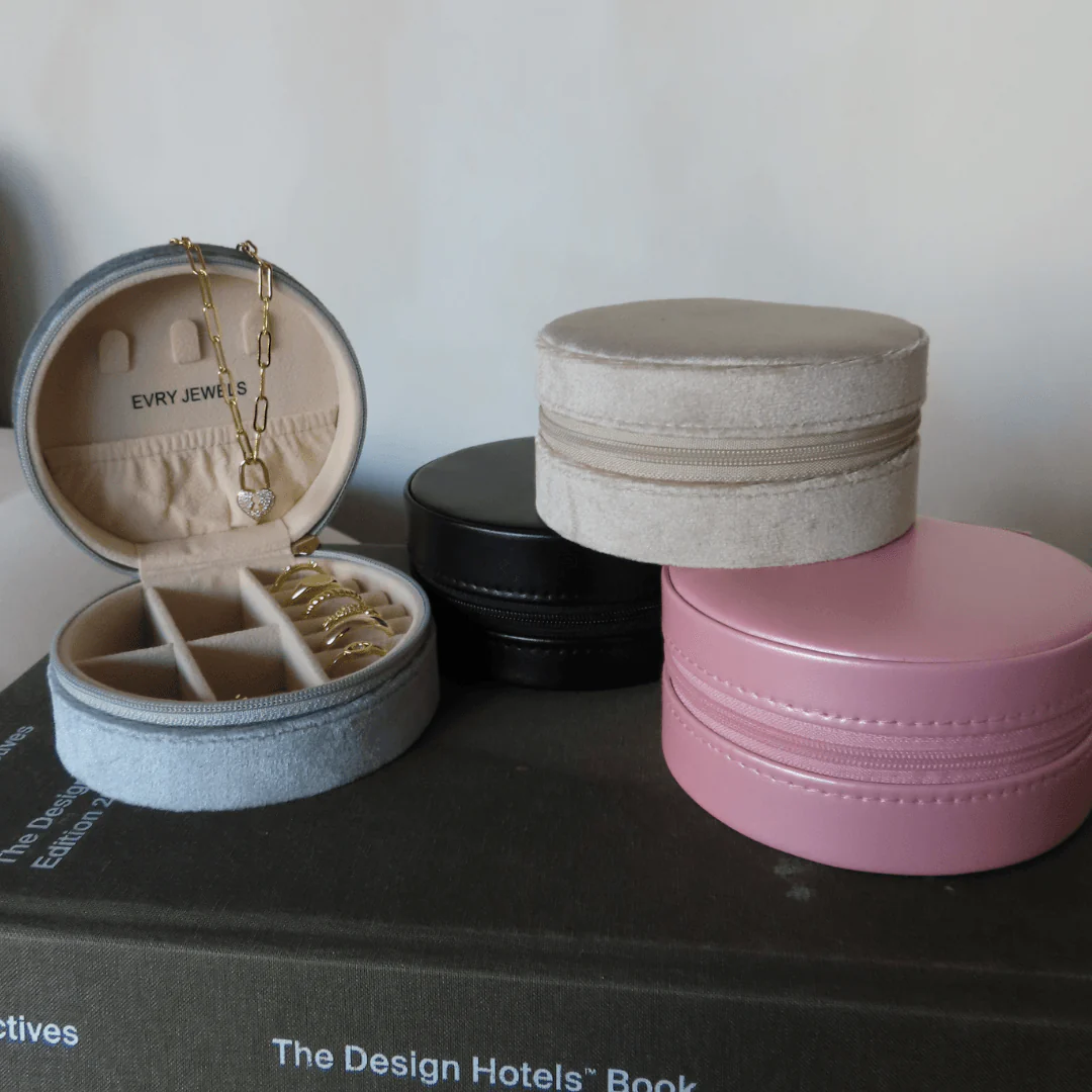 Mini Round Jewelry Box - Image 3