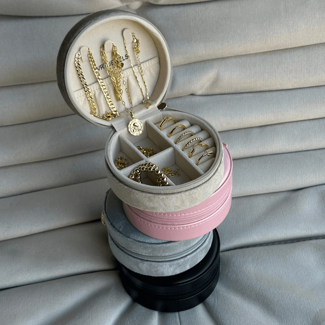 Mini Round Jewelry Box - Image 4