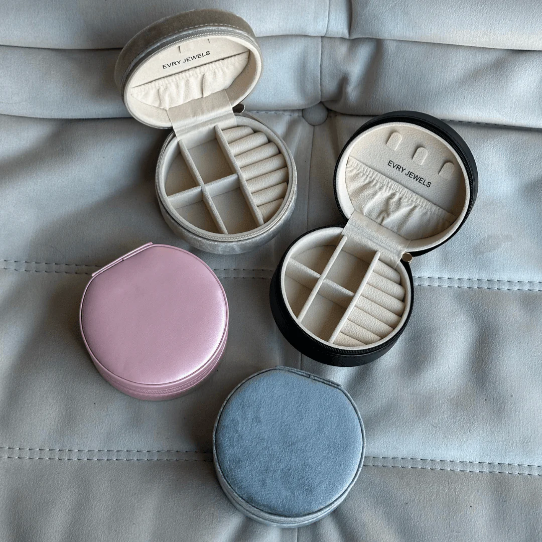 Mini Round Jewelry Box - Image 6