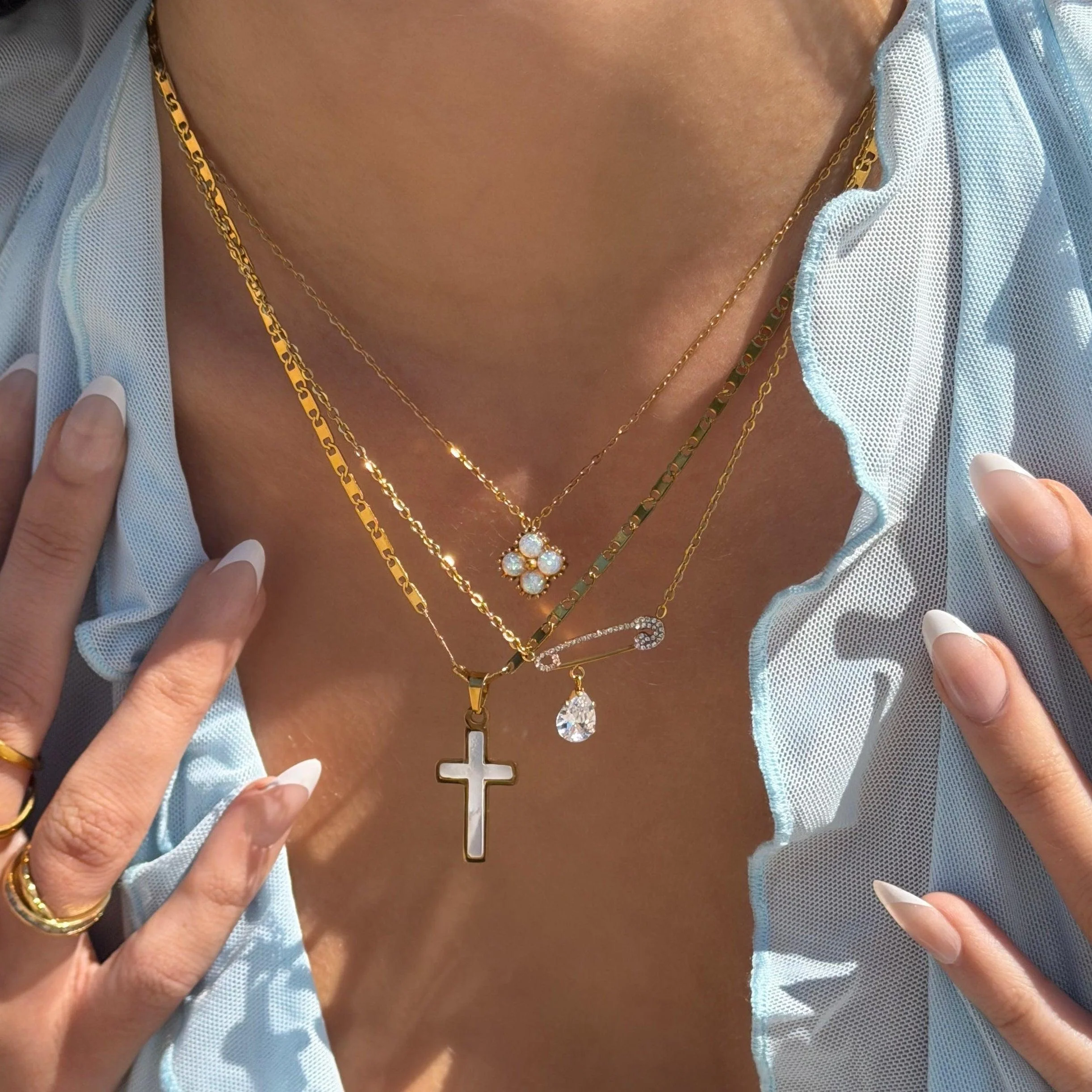 Opal Blossom Necklace - Image 4