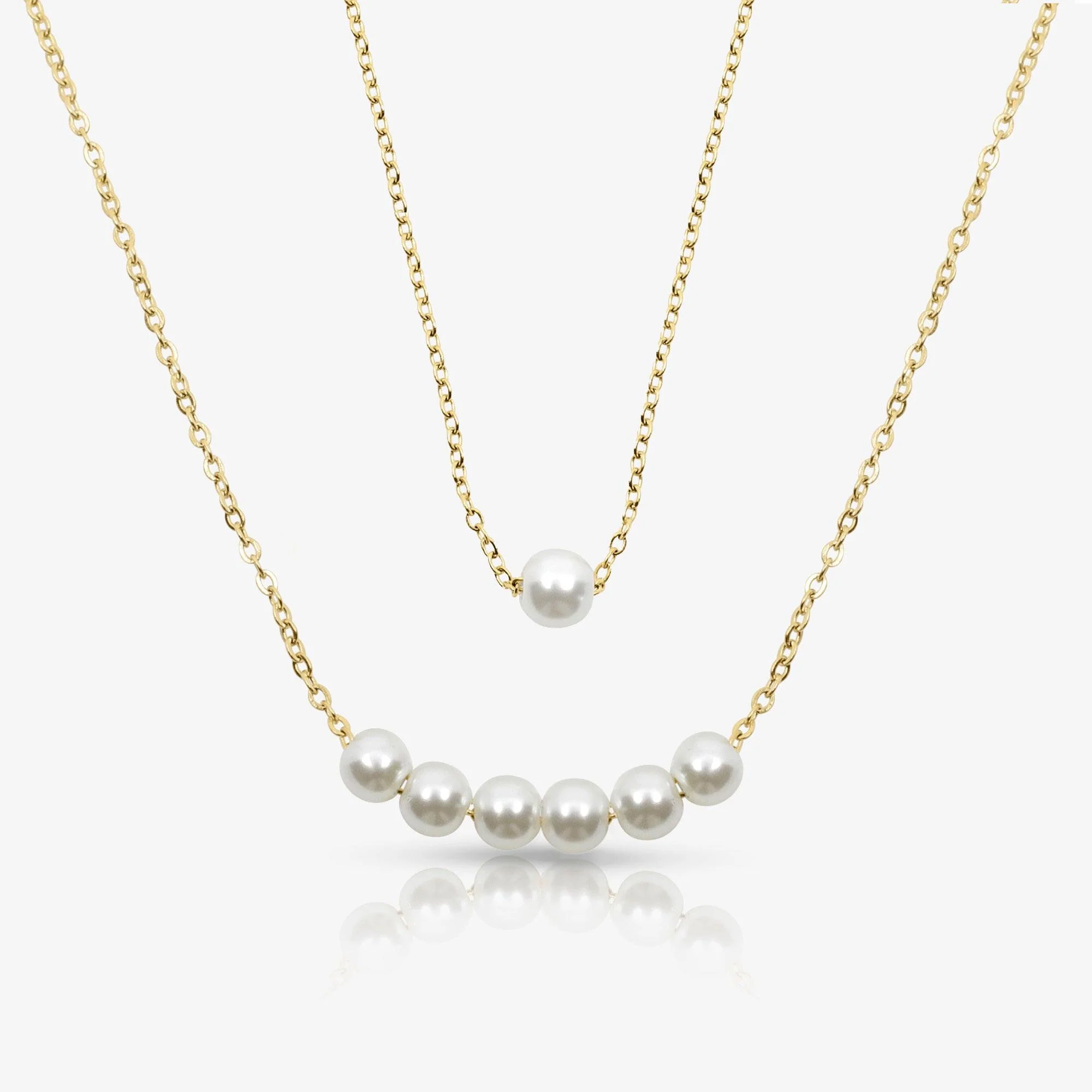 Opalina Pearl 2-Piece Necklace Set - Image 3