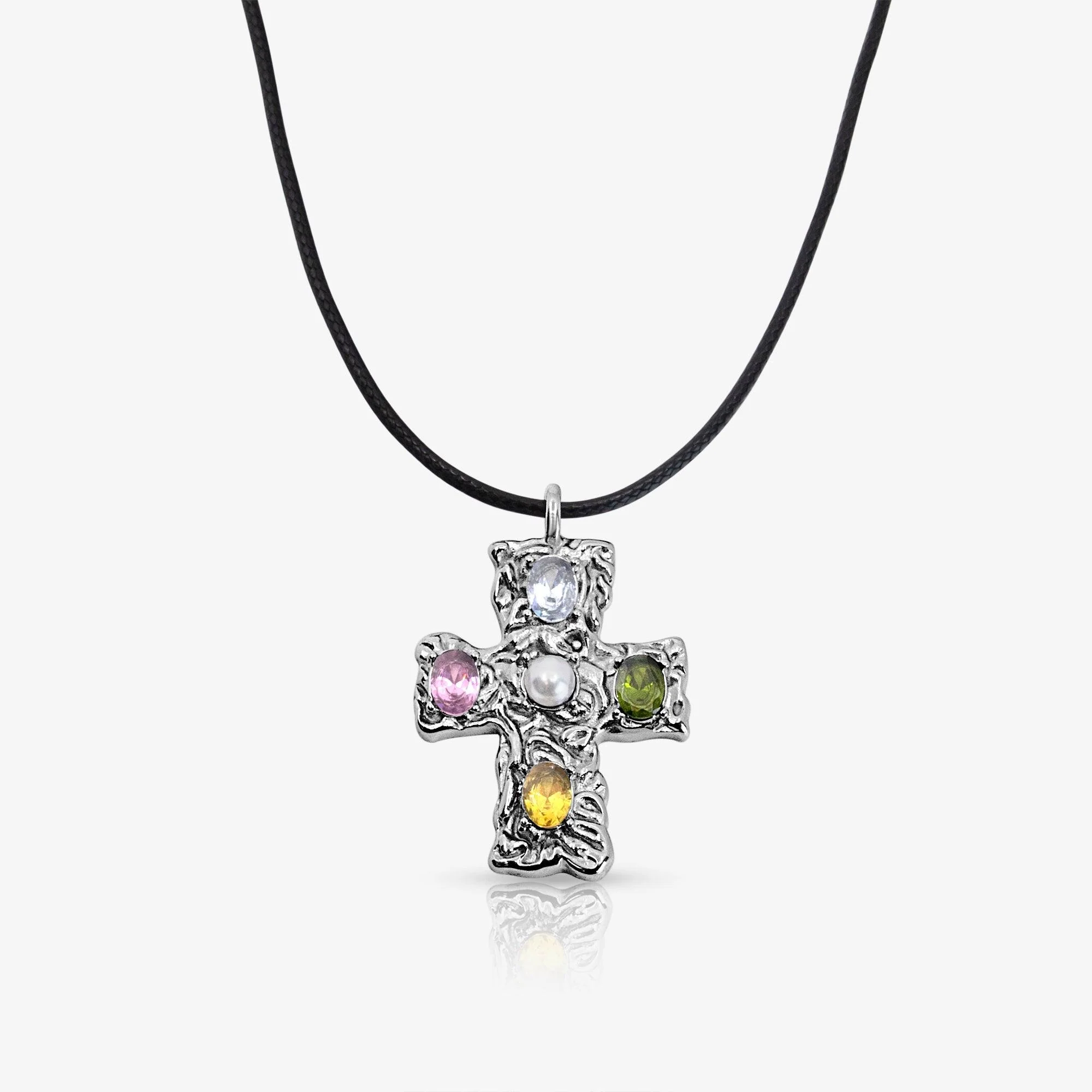Popstar Cross Cord Necklace - Image 8