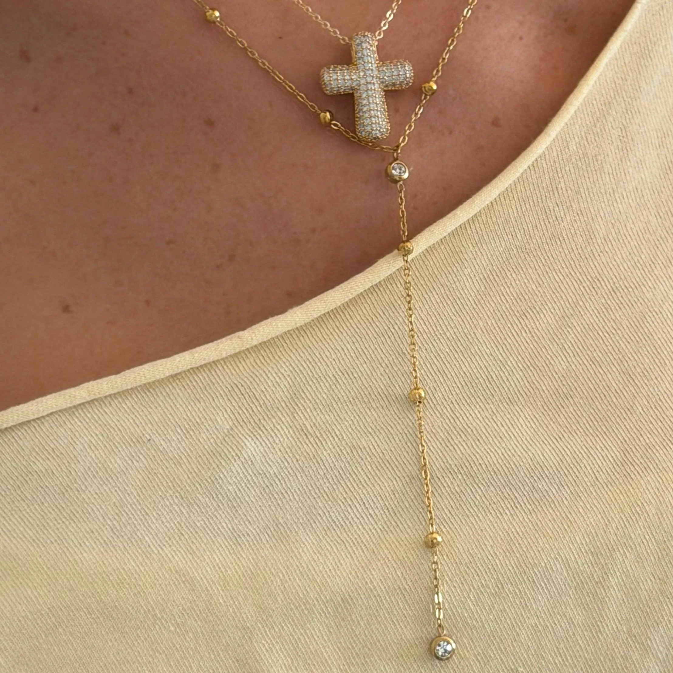 Raindrop Lariat Necklace - Image 3