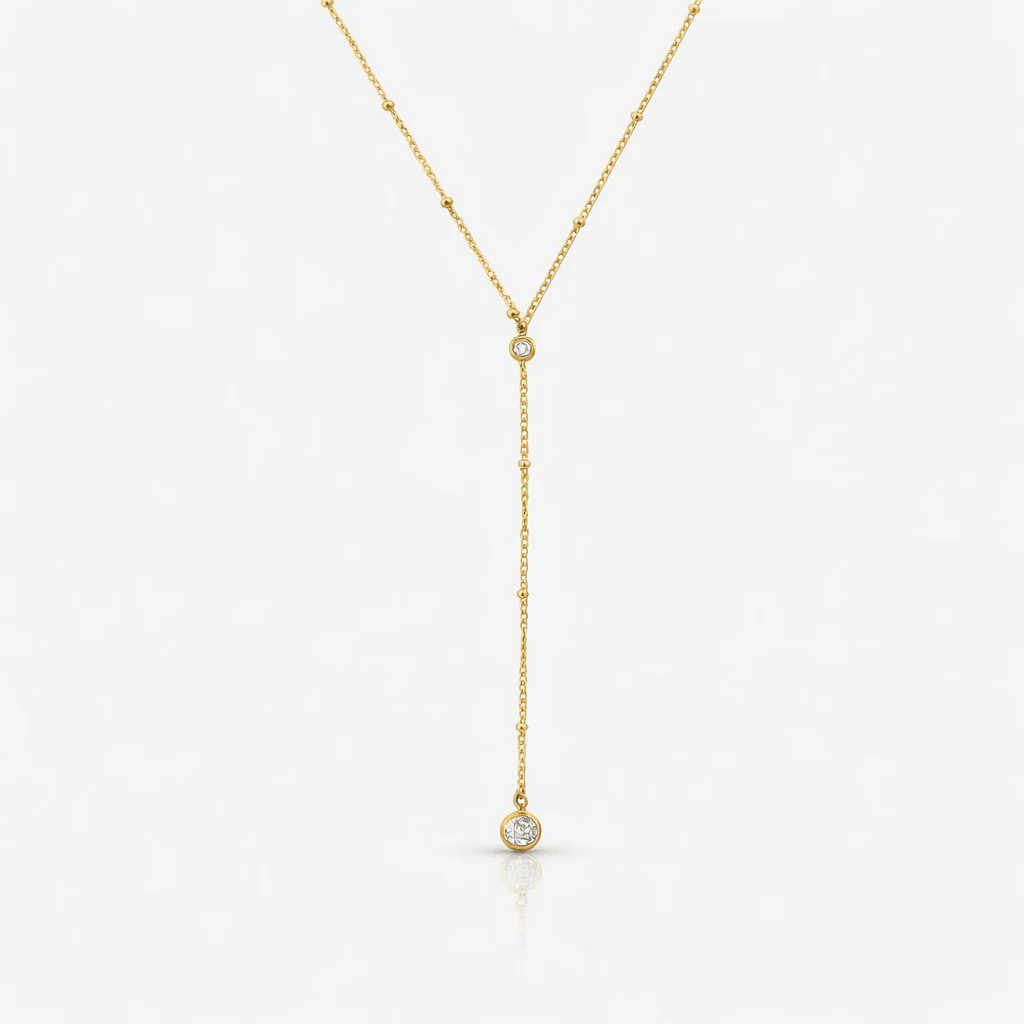 Raindrop Lariat Necklace - Image 4