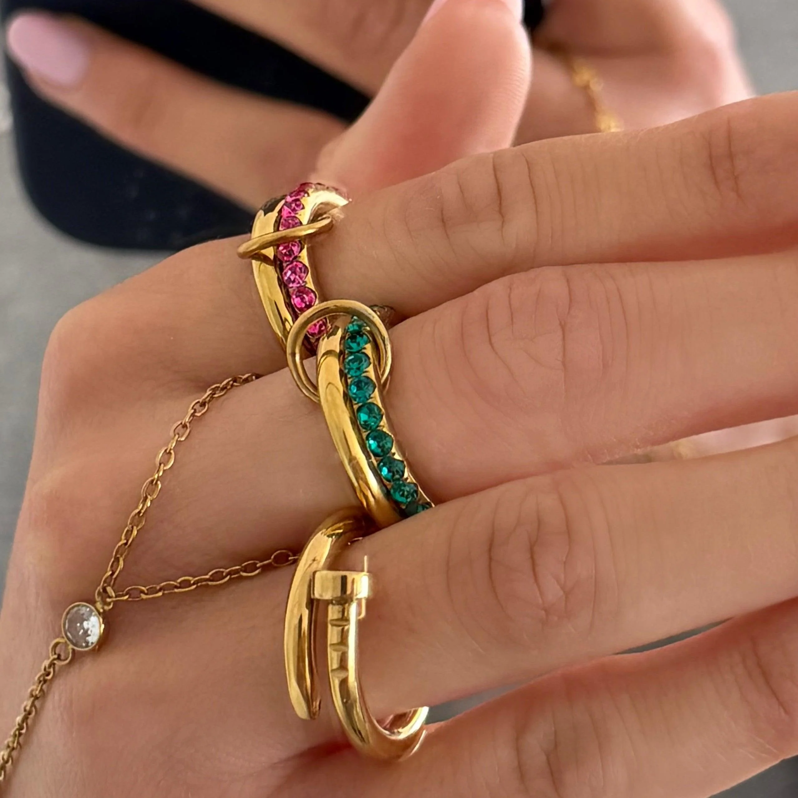 Rosie Glow Stacked Ring - Image 2