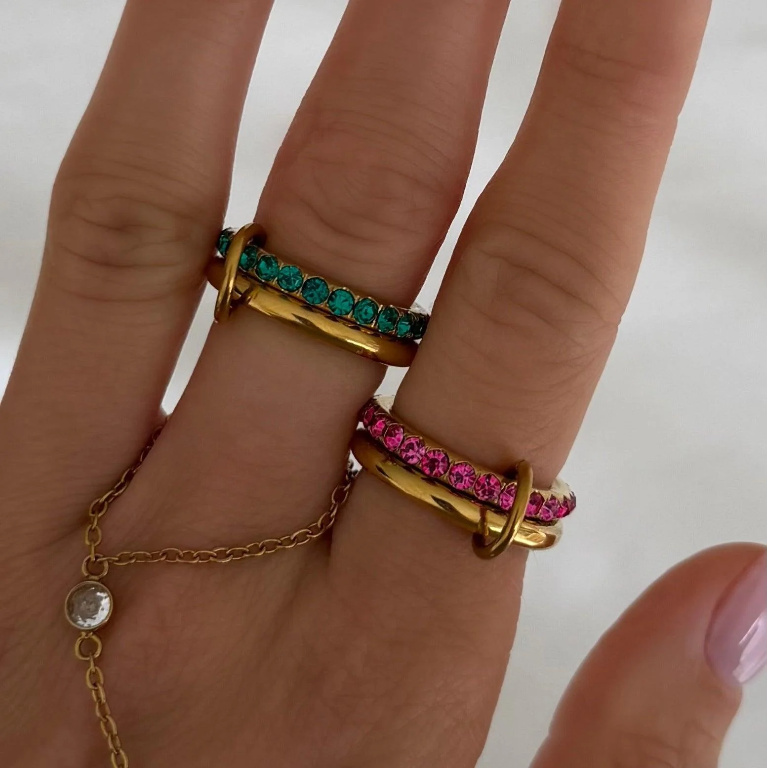 Rosie Glow Stacked Ring - Image 4