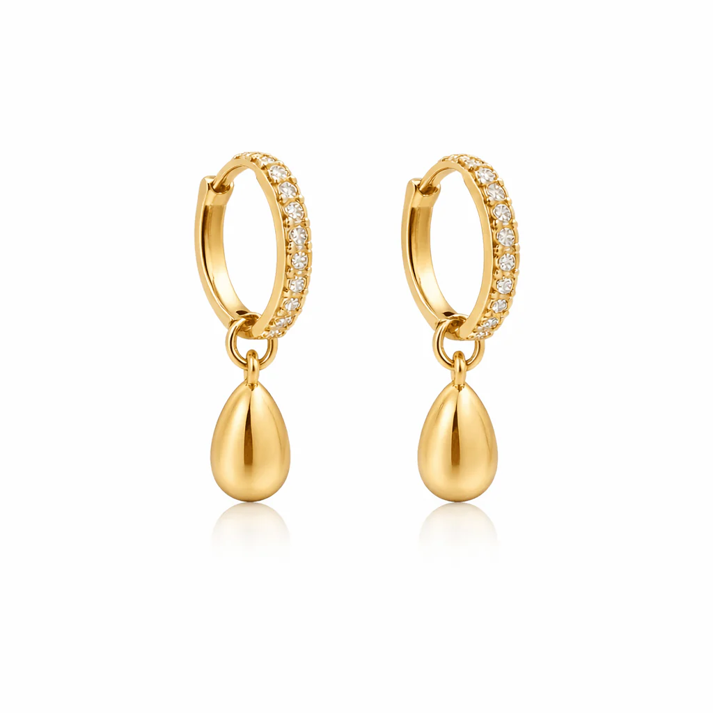 Shimmer Tear Earrings - Image 2