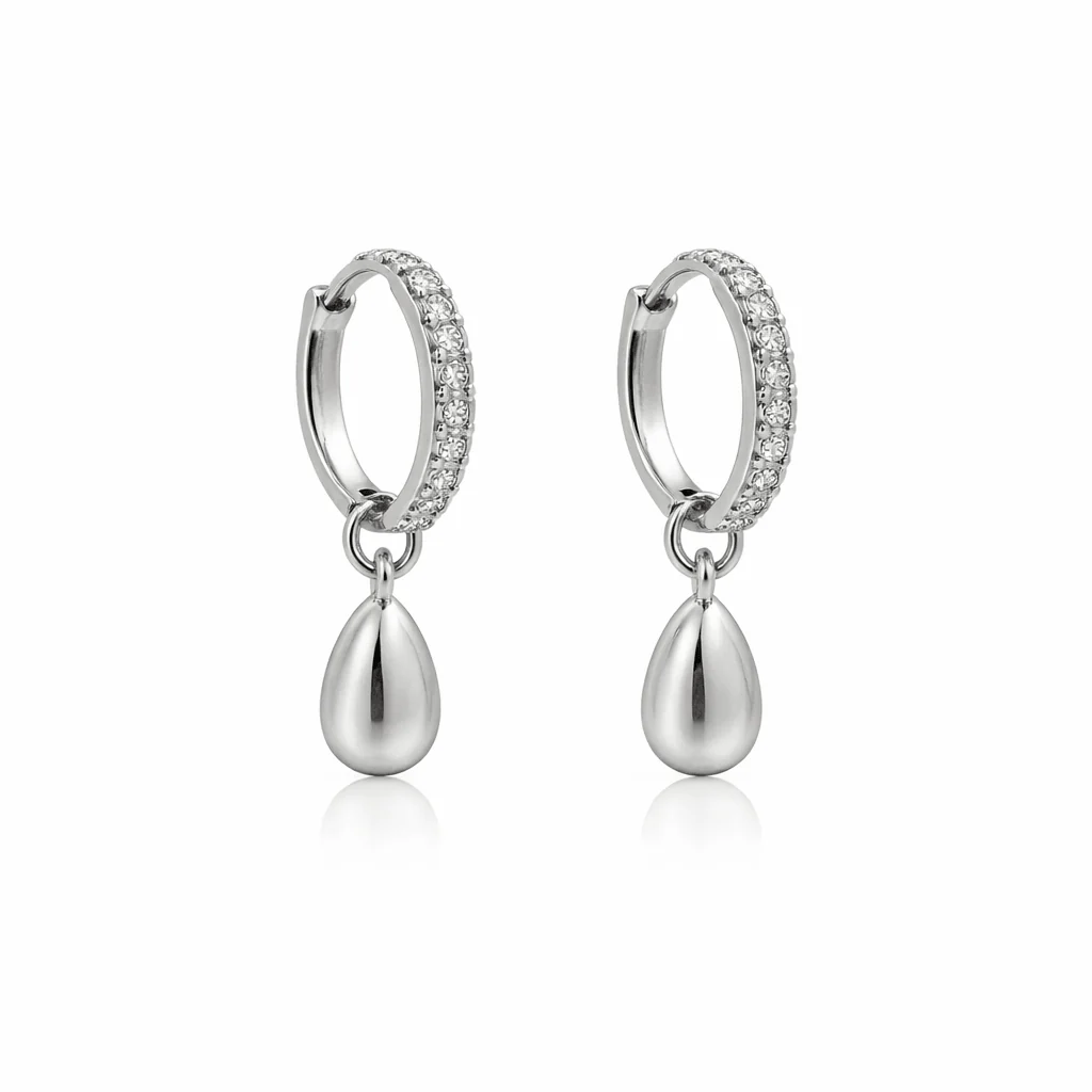 Shimmer Tear Earrings - Image 4