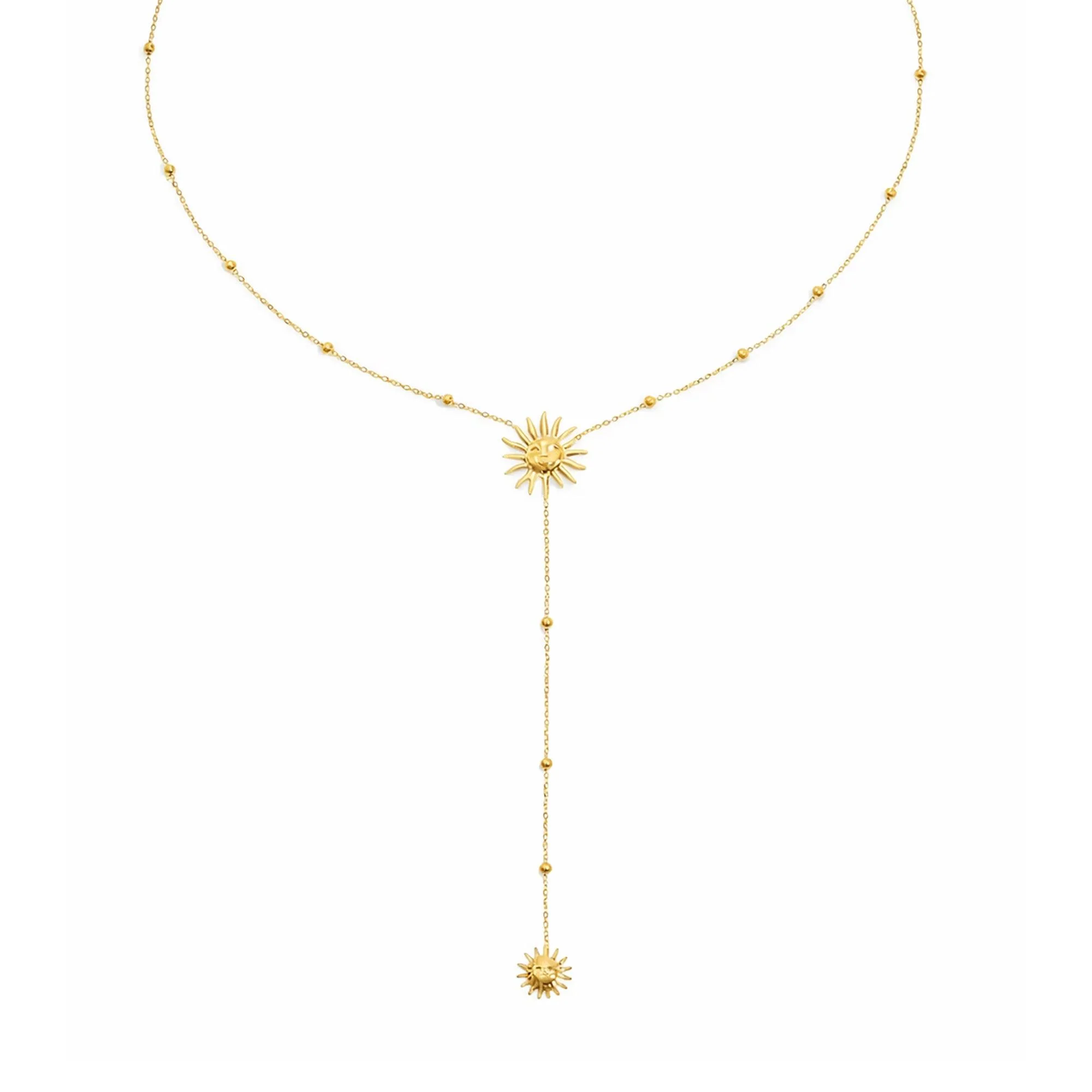 Sunny Glow Lariat Necklace - Image 3